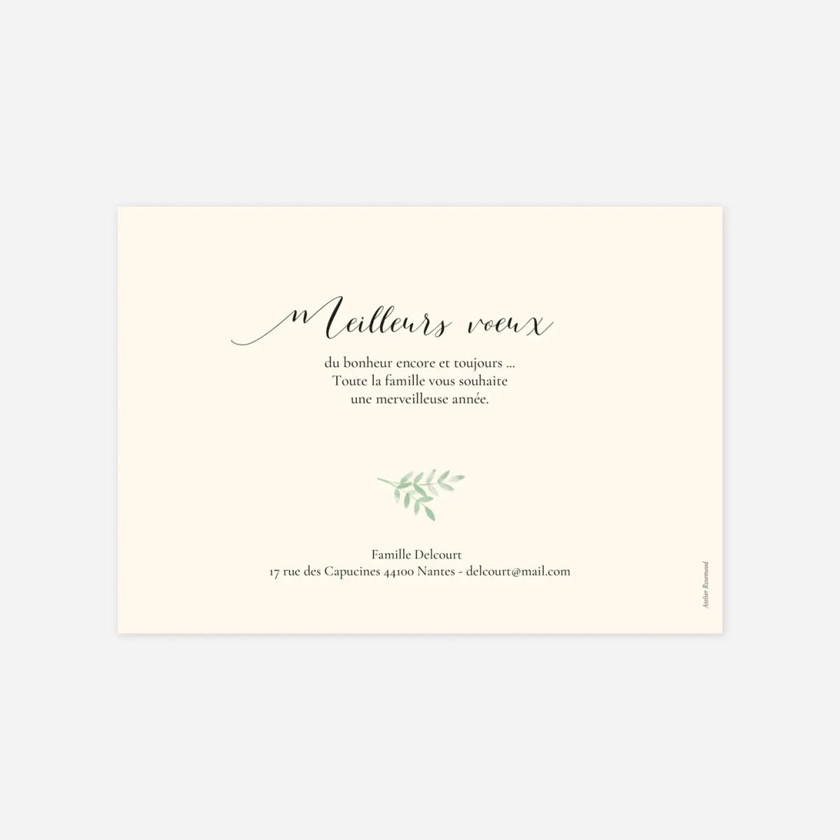 Carte de voeux Ritournelle