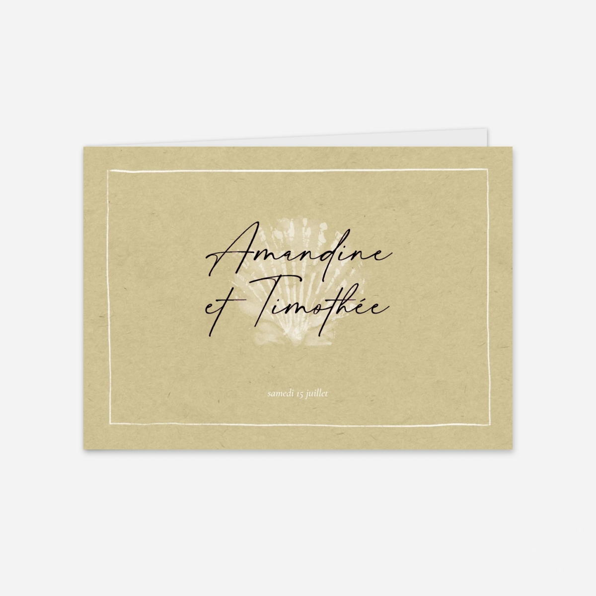 Faire-part mariage Rivages