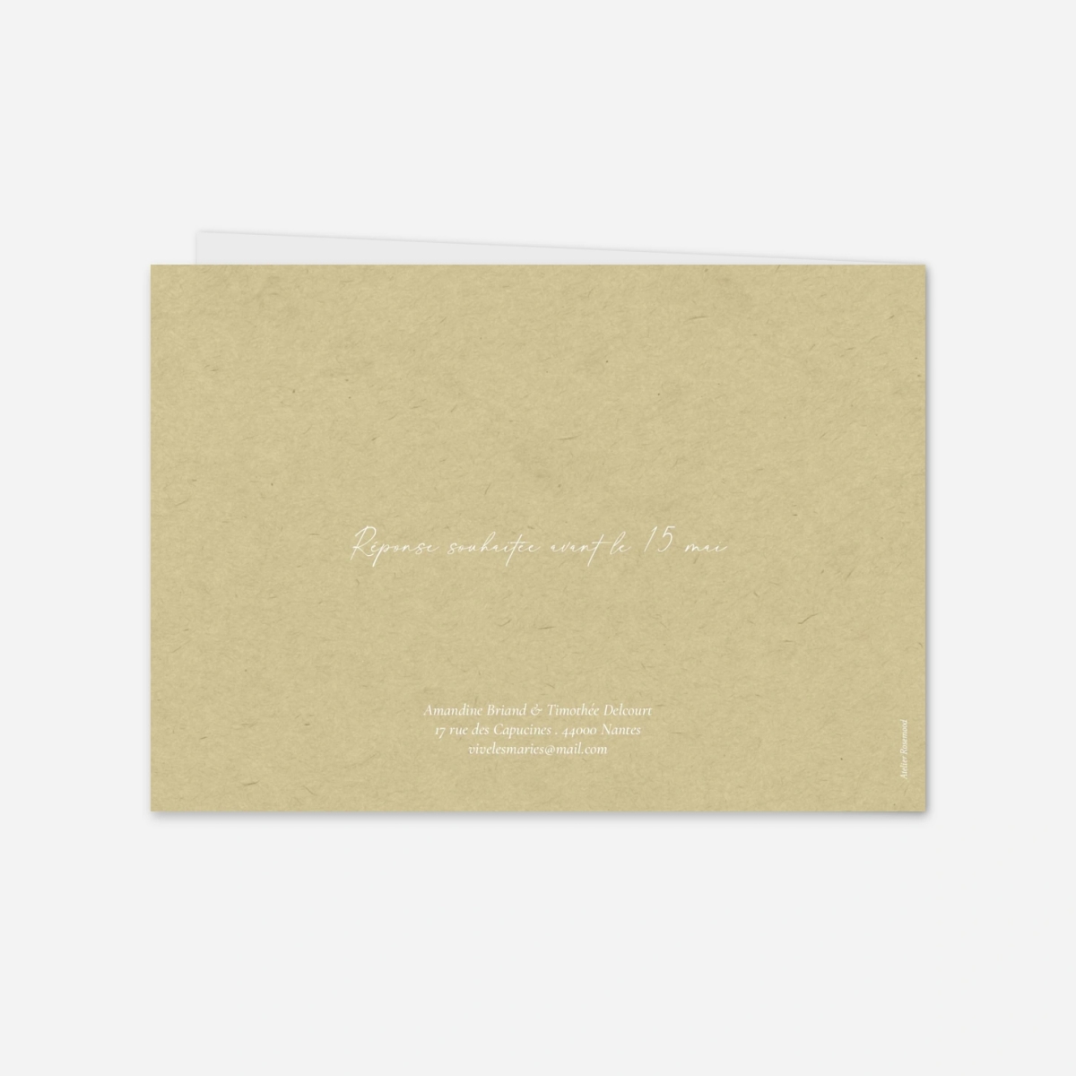 Faire-part mariage Rivages