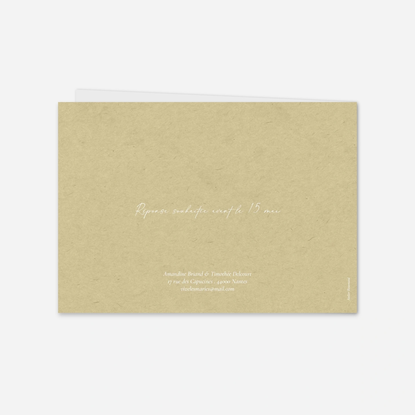 Faire-part mariage Rivages