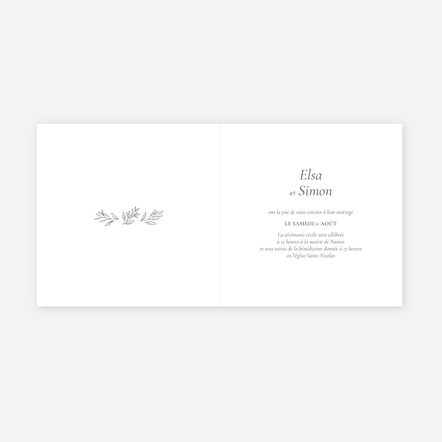 Faire-part mariage Romantique