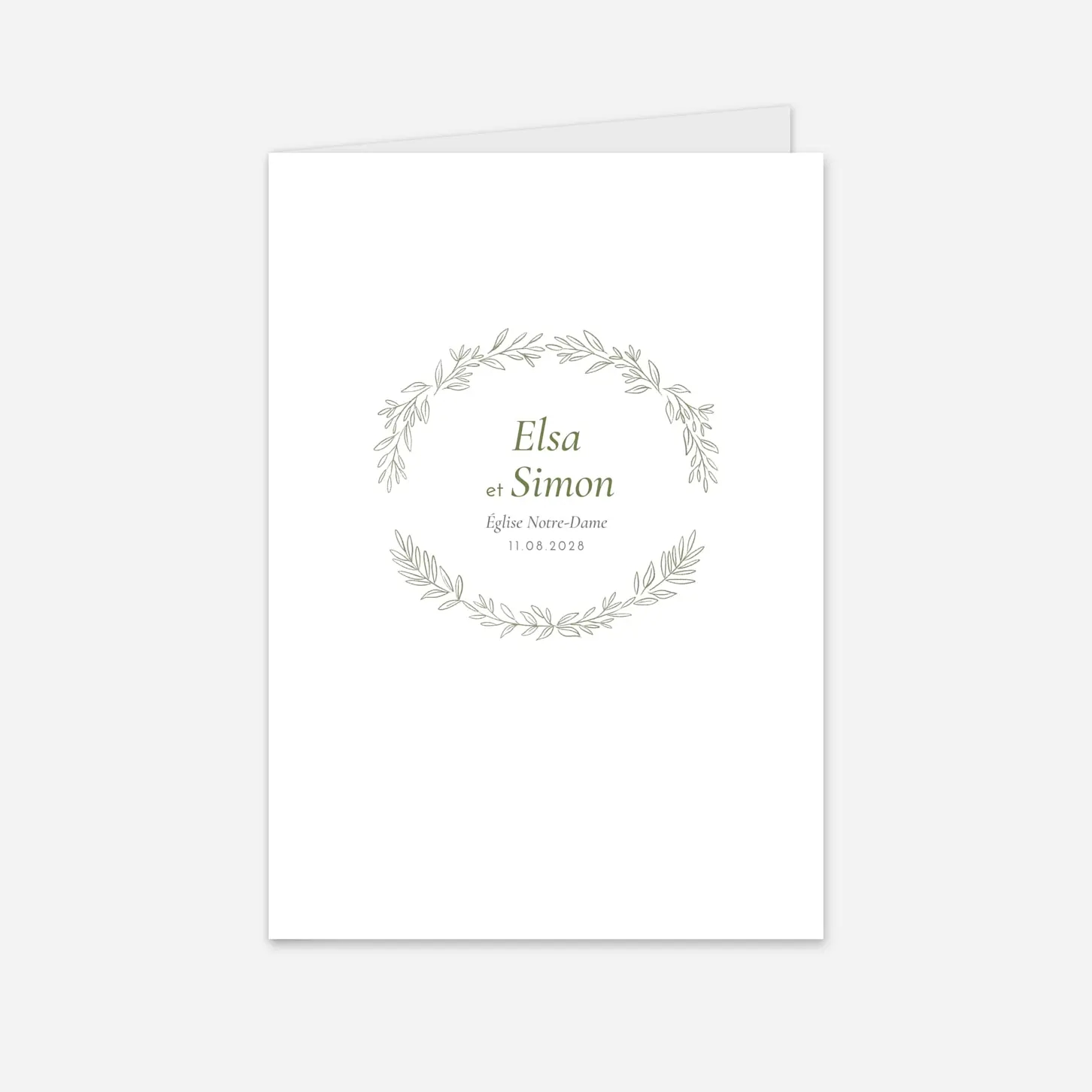 Livret de messe mariage Romantique