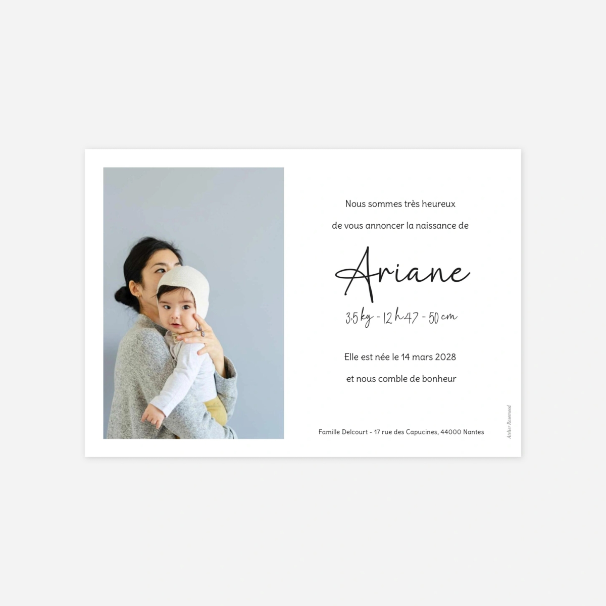 Faire-part naissance Rêve Exaucé