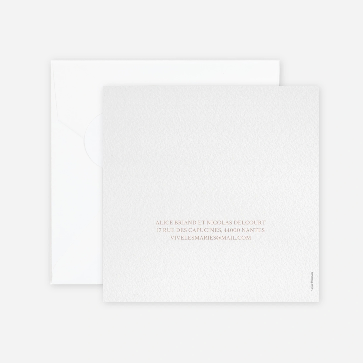 Faire-part mariage Union botanique