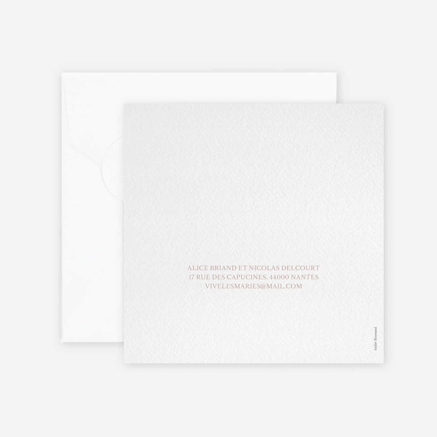 Faire-part mariage Union botanique