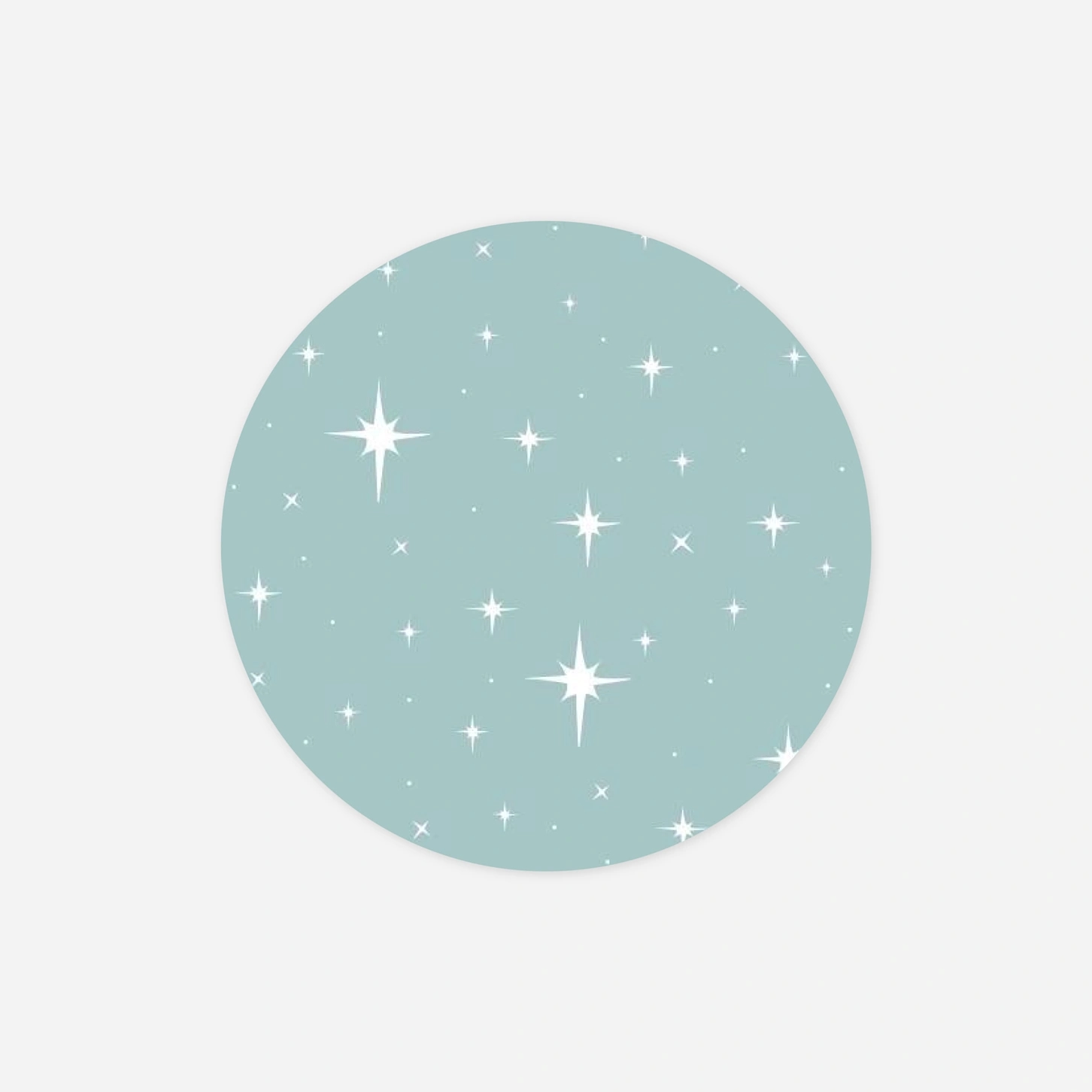 Étiquette cadeau Noël Sous les étoiles II