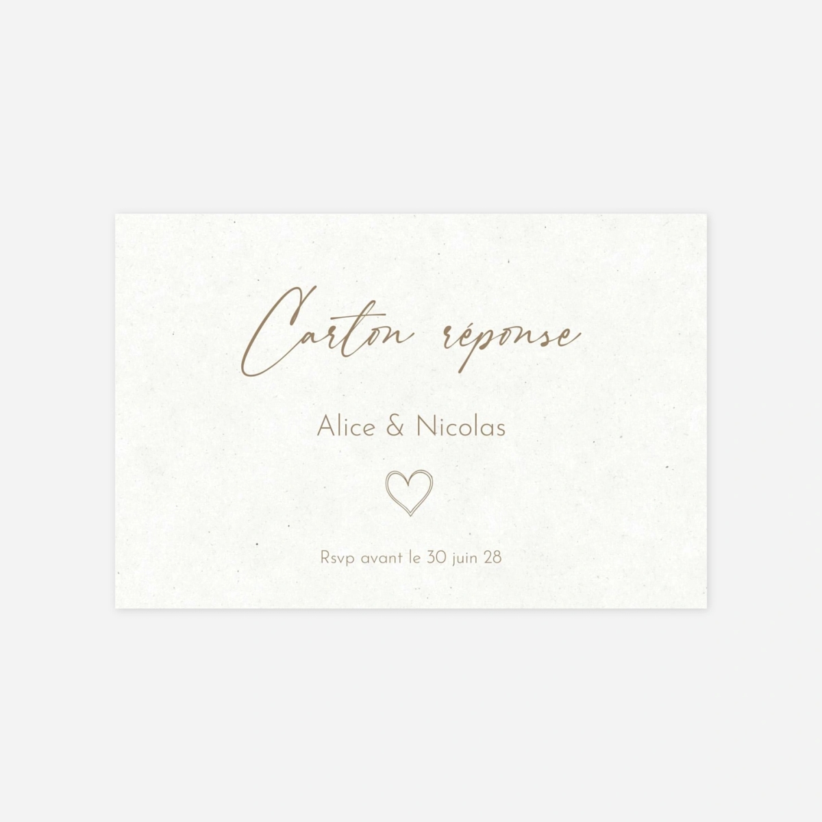 Carton réponse Signes d’Amour
