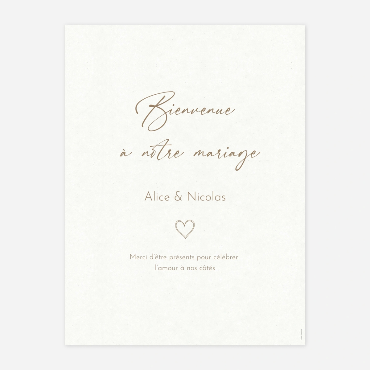 Panneau mariage Signes d’Amour
