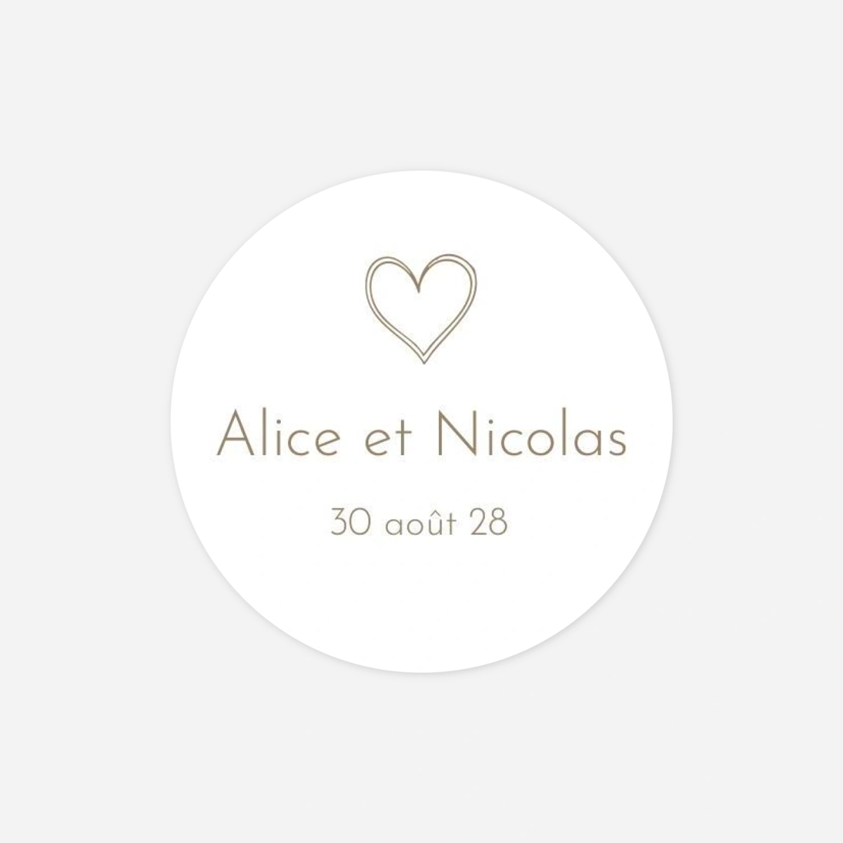 Stickers mariage Signes d’Amour