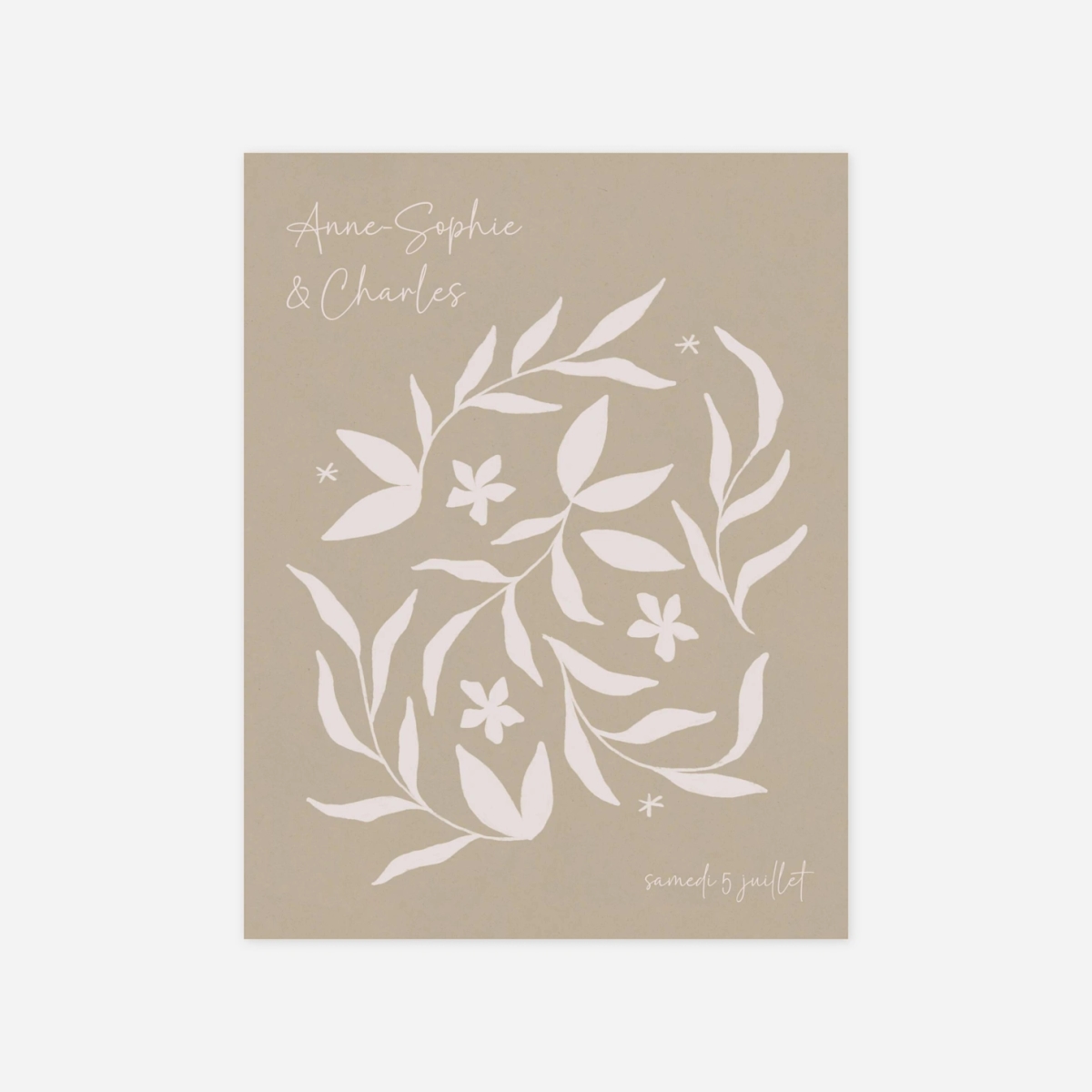 Faire-part mariage Silvano