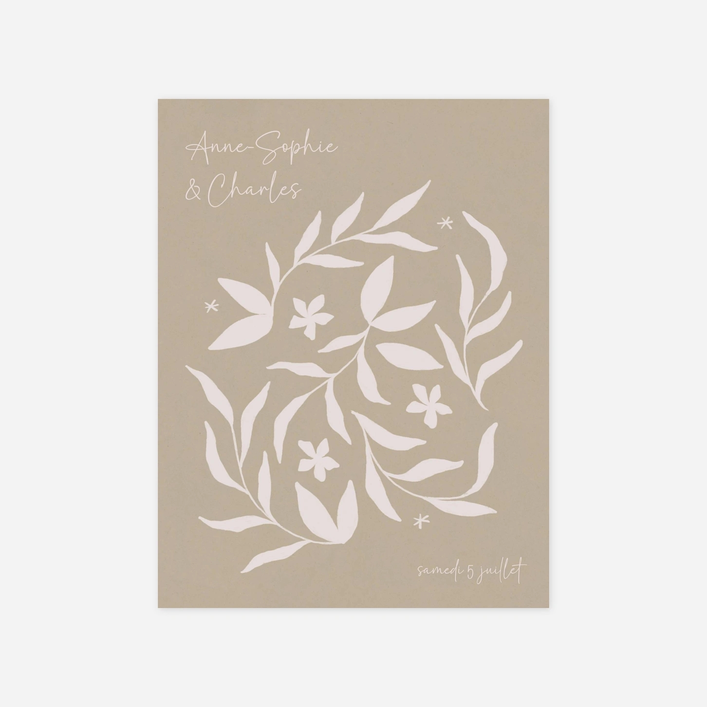 Faire-part mariage Silvano