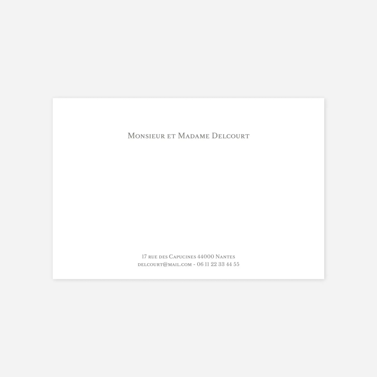 Carte de correspondance Simple photo portrait