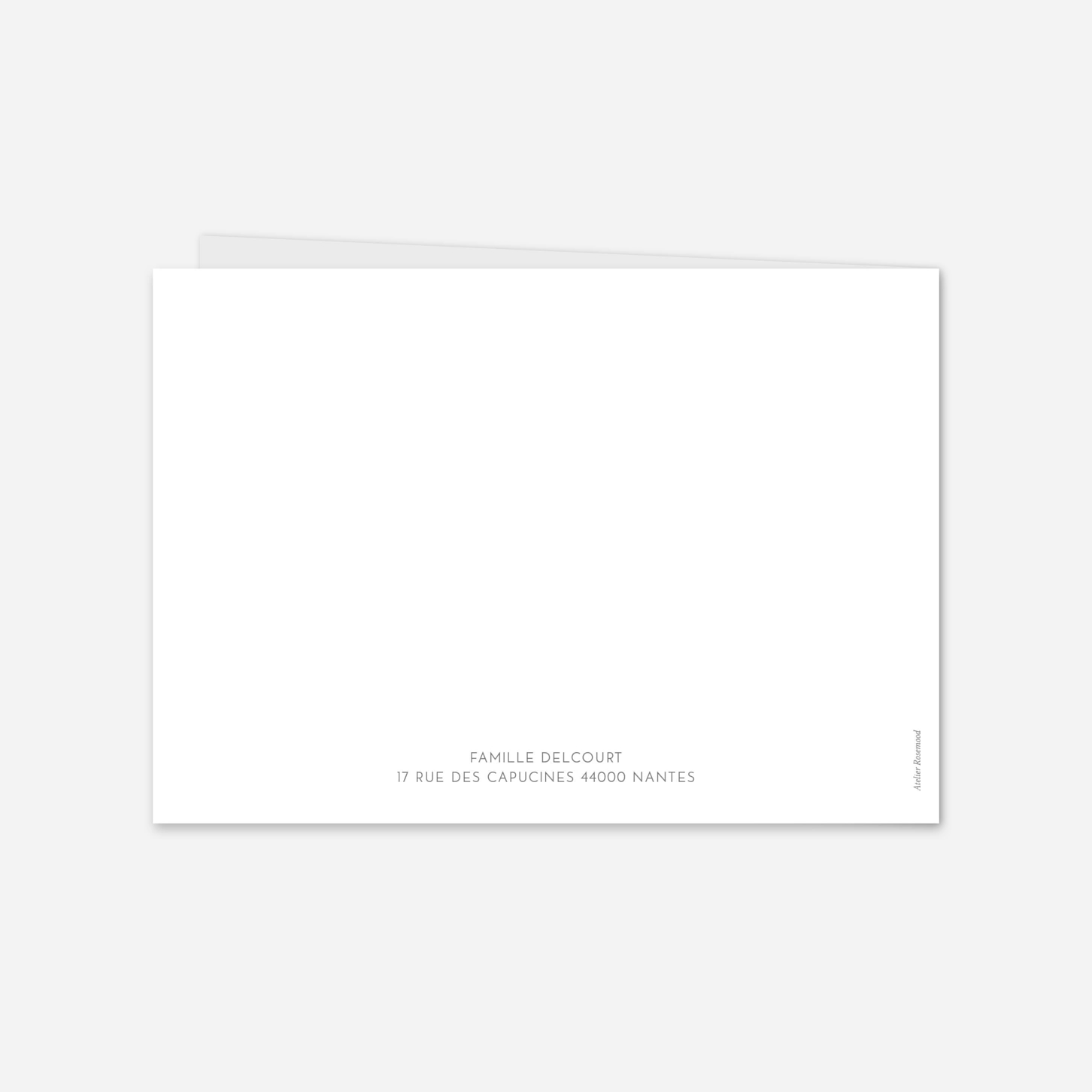 Carte de voeux Simple photo portrait