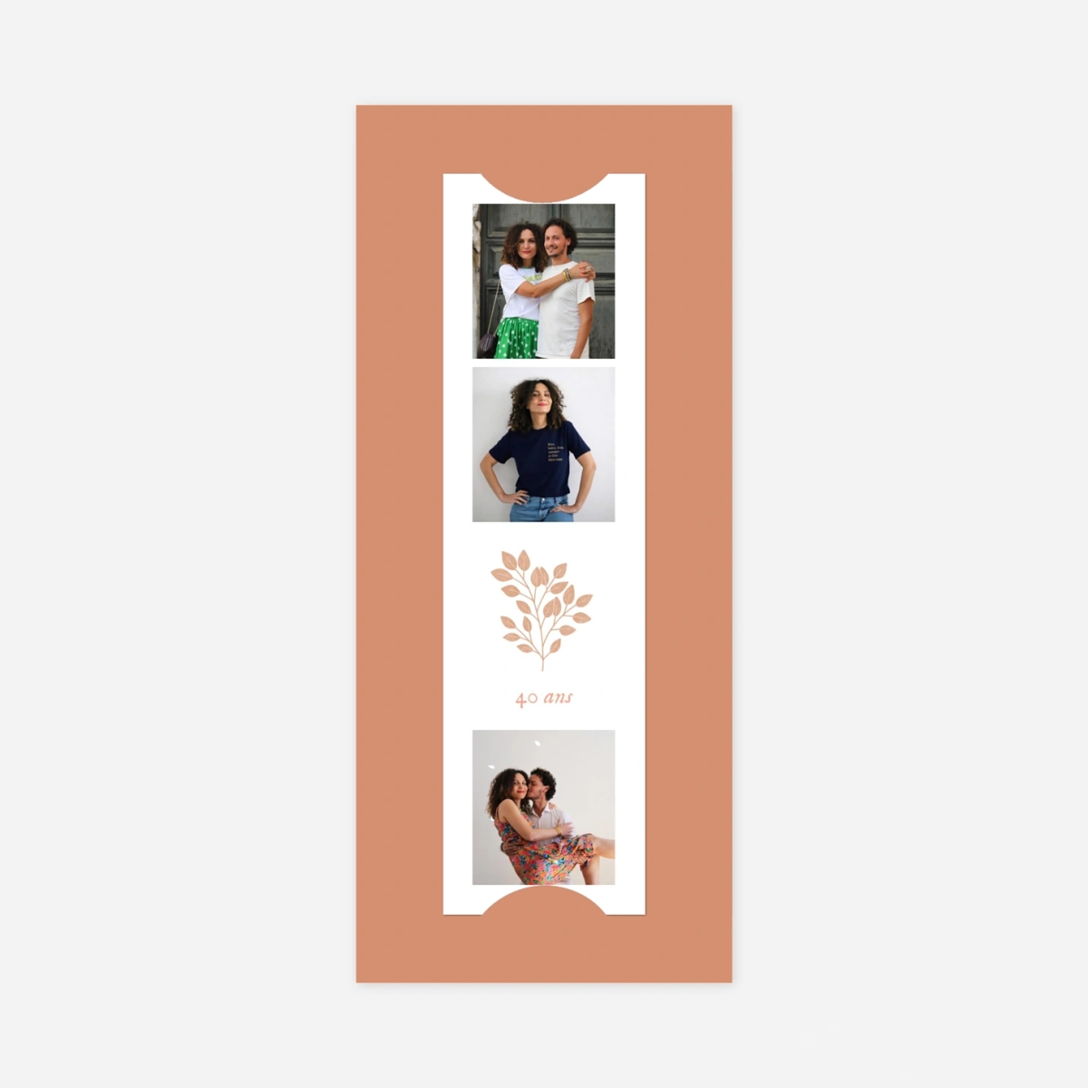 invitation anniversaire Signature végétale