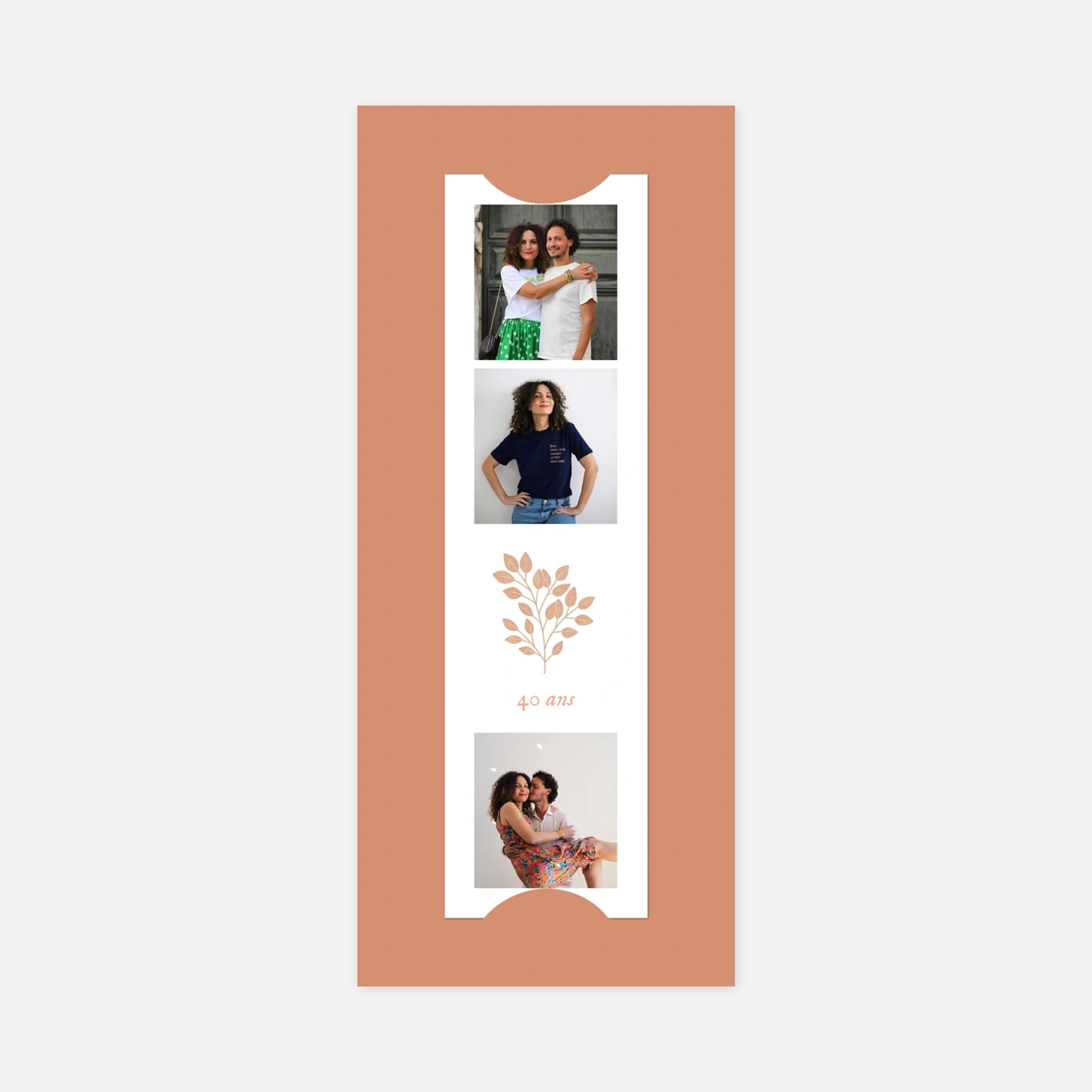 invitation anniversaire Signature végétale