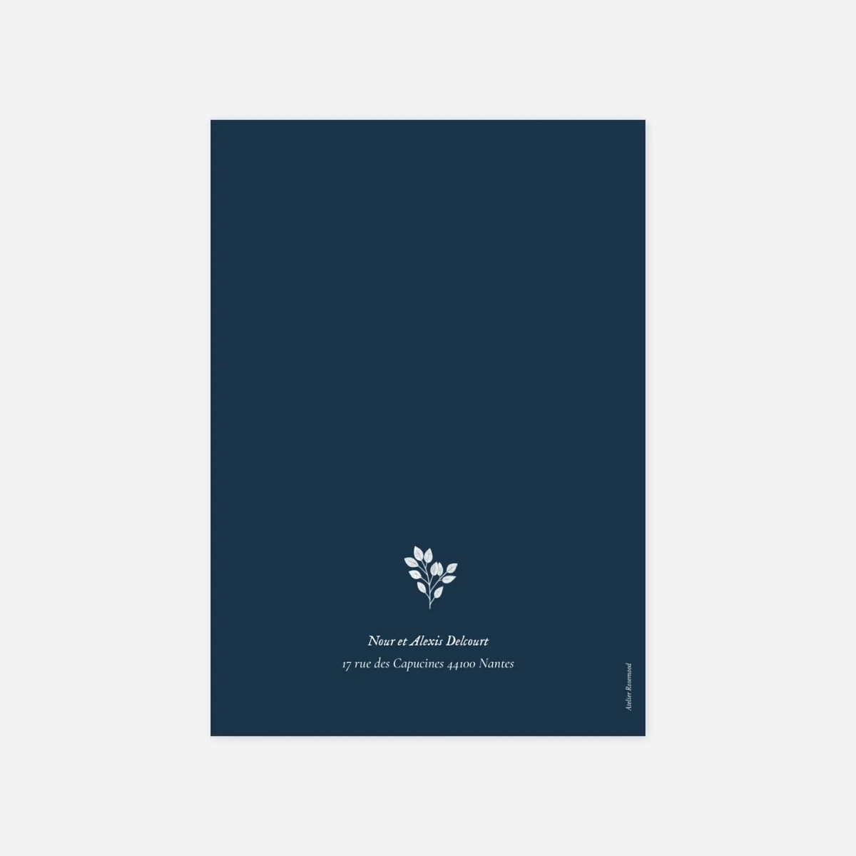 Invitation communion Signature végétale