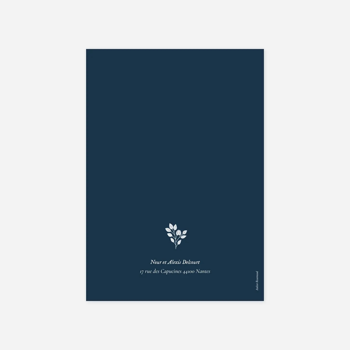 Invitation communion Signature végétale