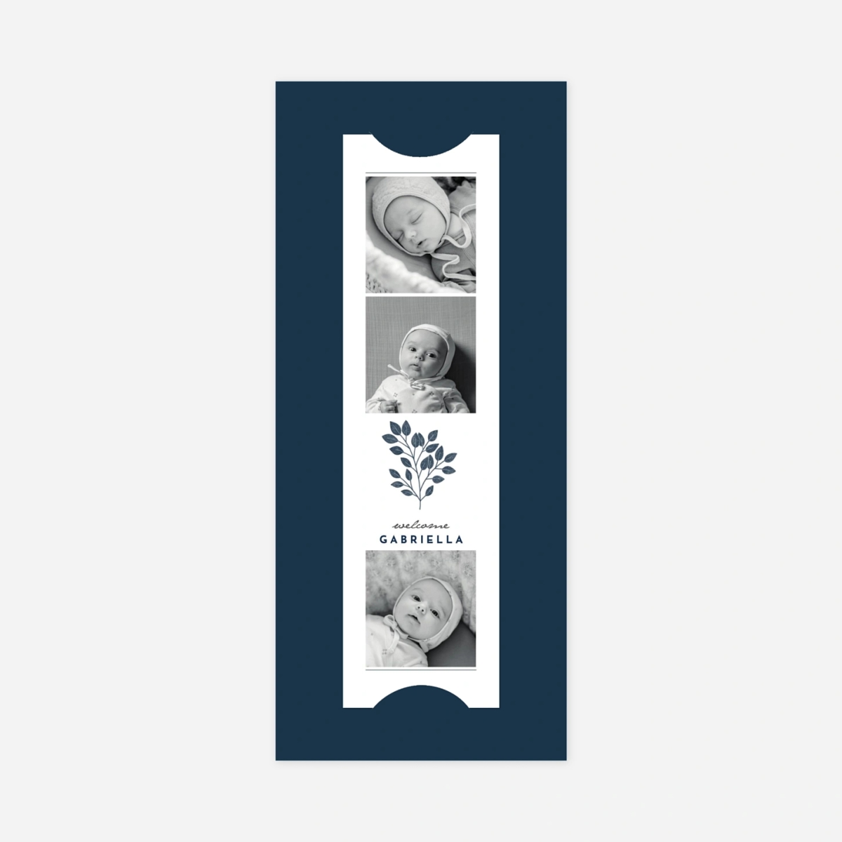 Faire-part naissance Signature végétale