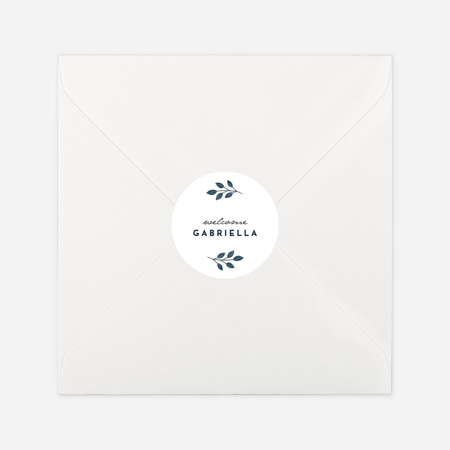 Stickers naissance Signature végétale