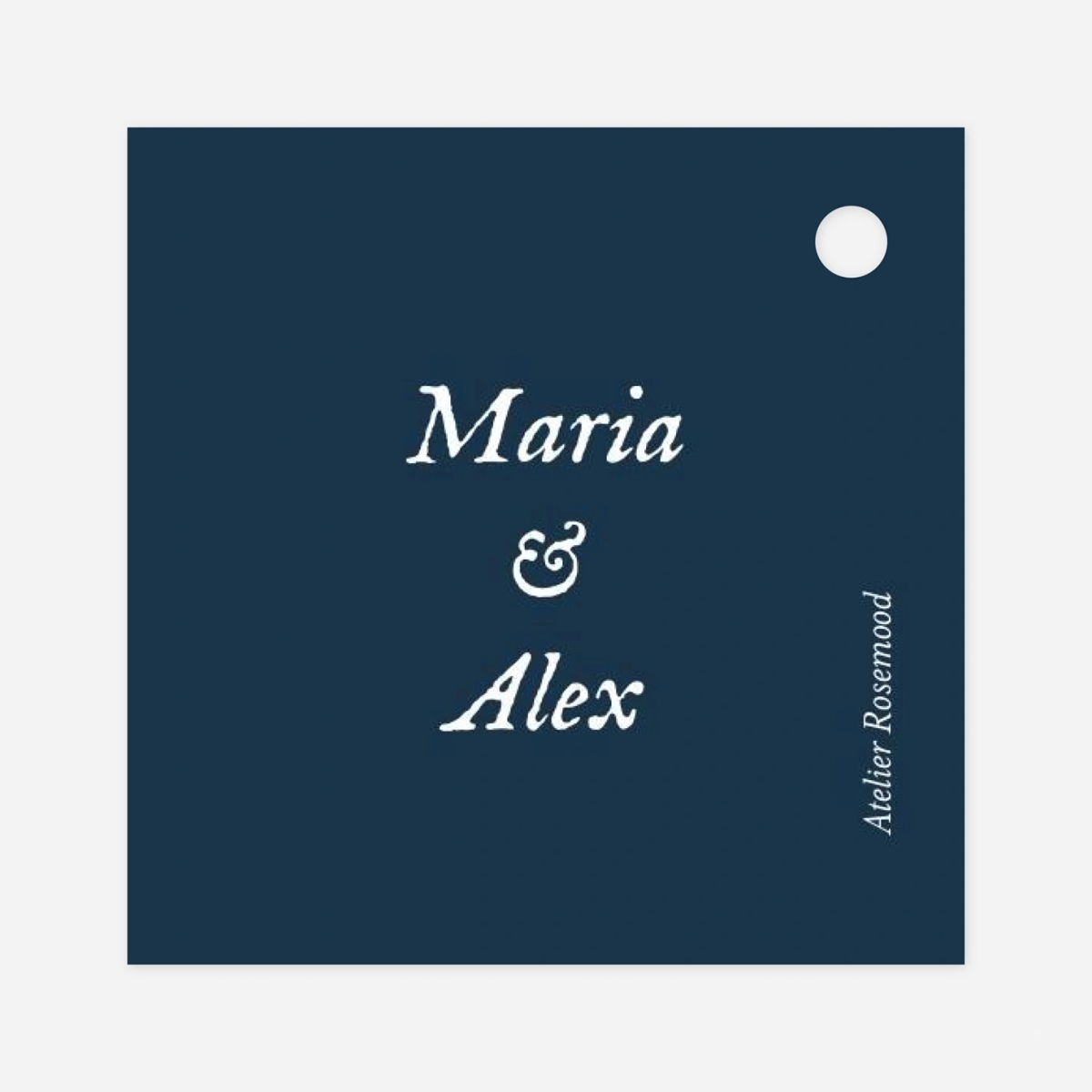 Etiquette perforée mariage Signature végétale