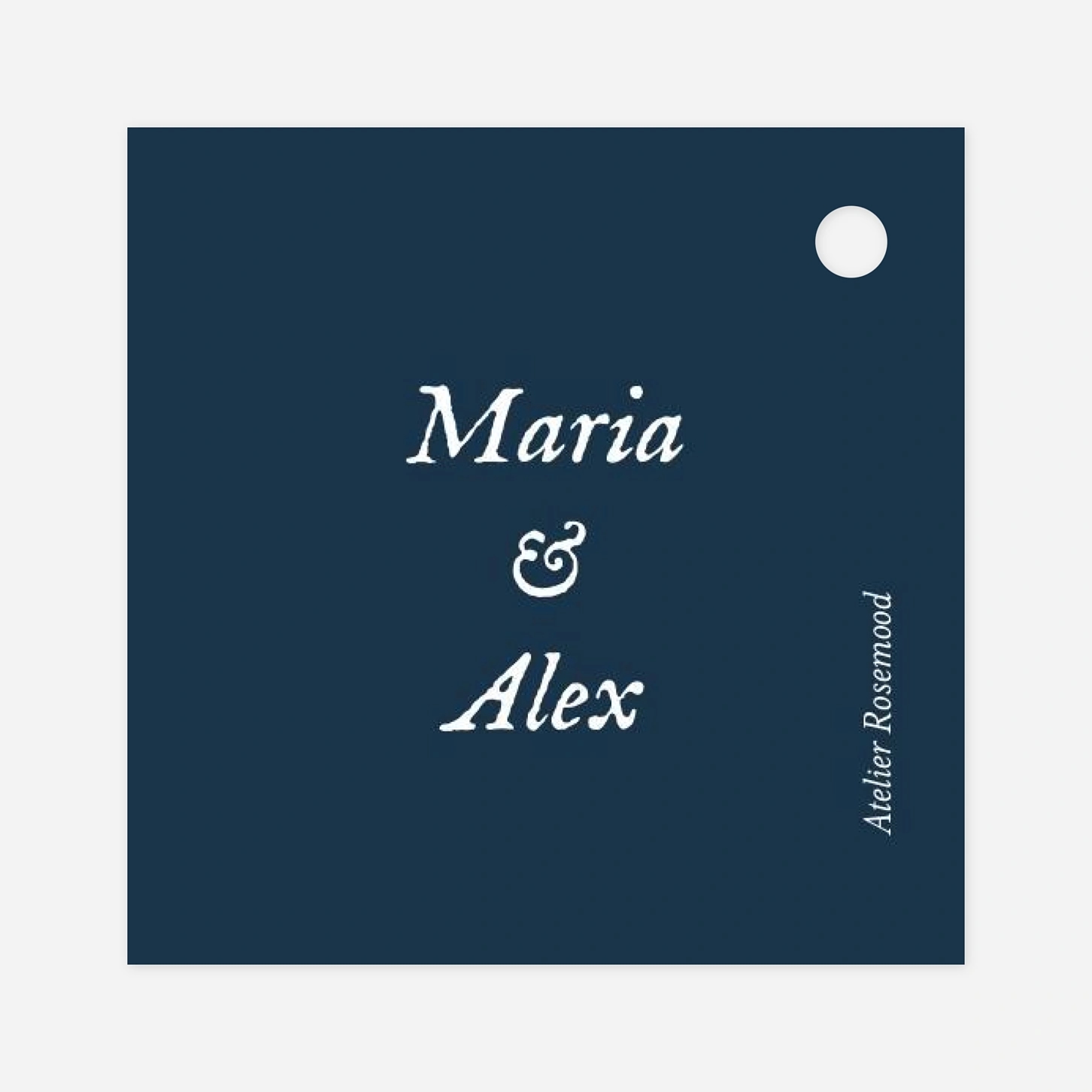 Etiquette perforée mariage Signature végétale