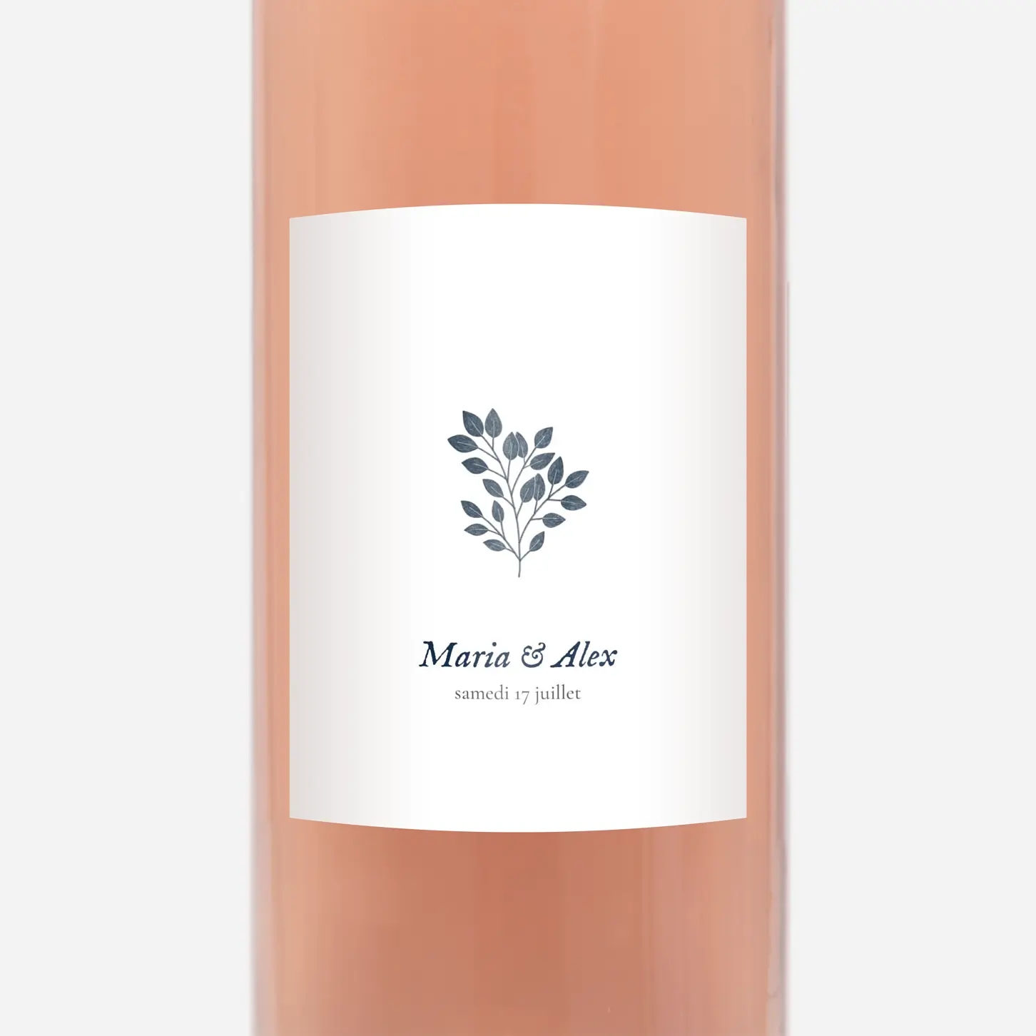 Étiquette bouteille Signature végétale