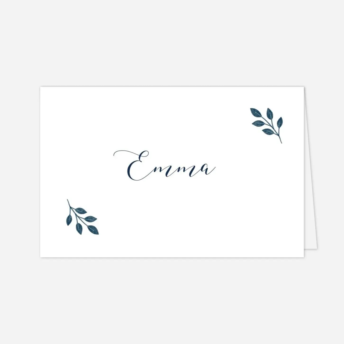 Marque-place mariage Signature végétale