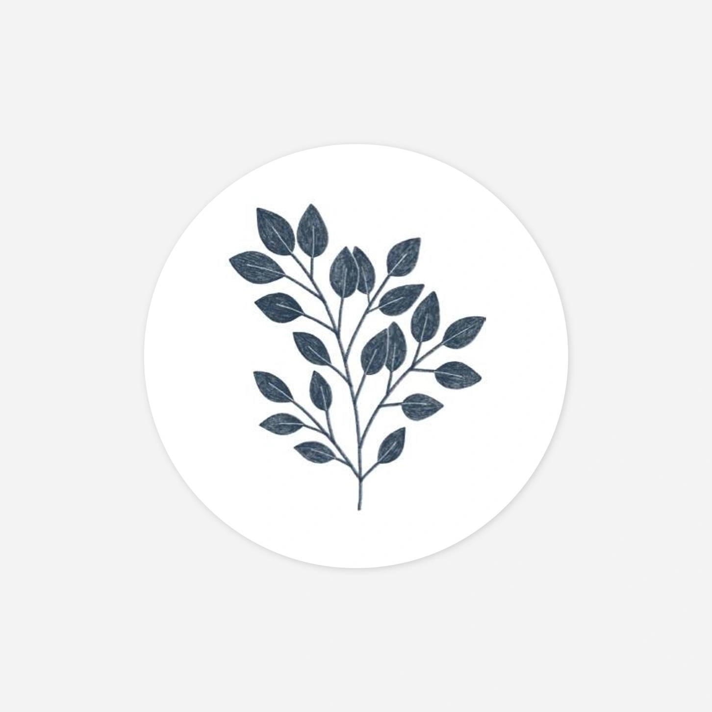 Stickers pour enveloppes baptême Signature végétale