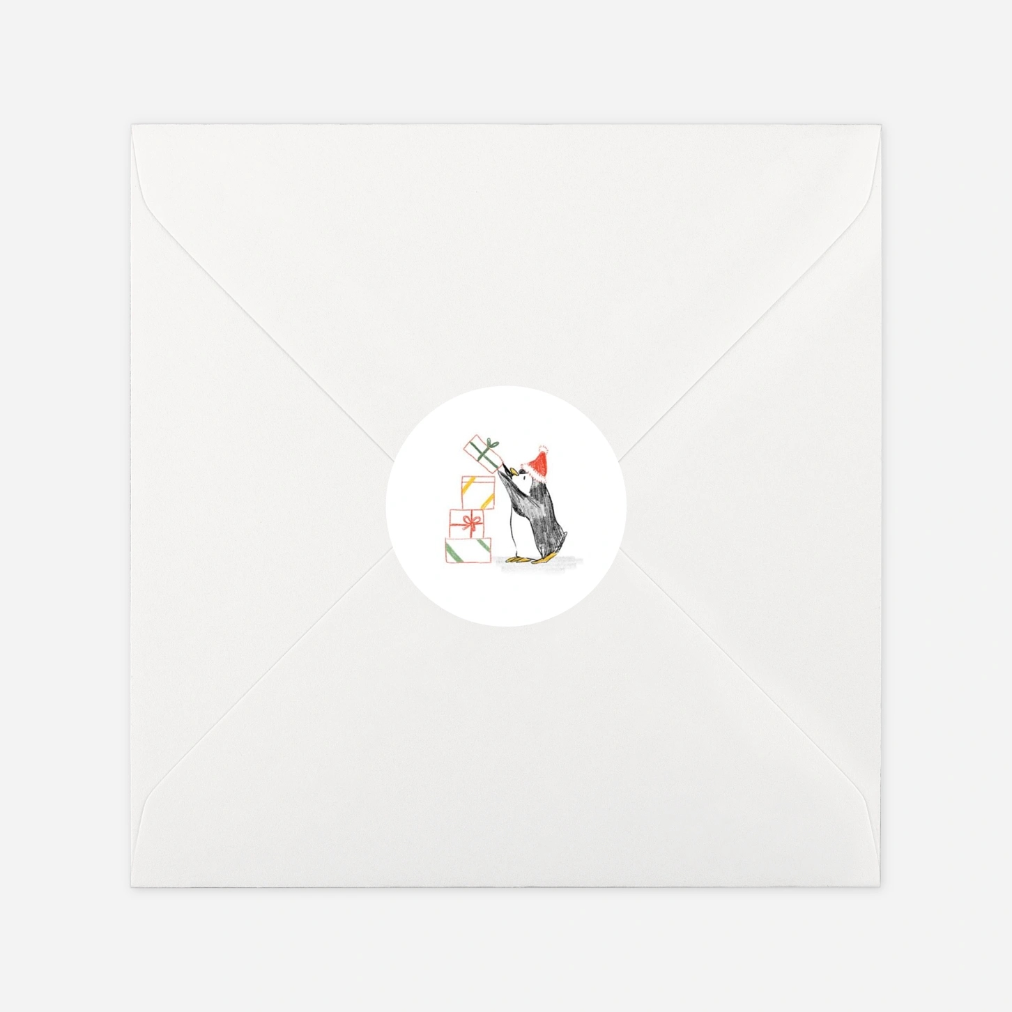 Étiquette cadeau Noël Sur la banquise