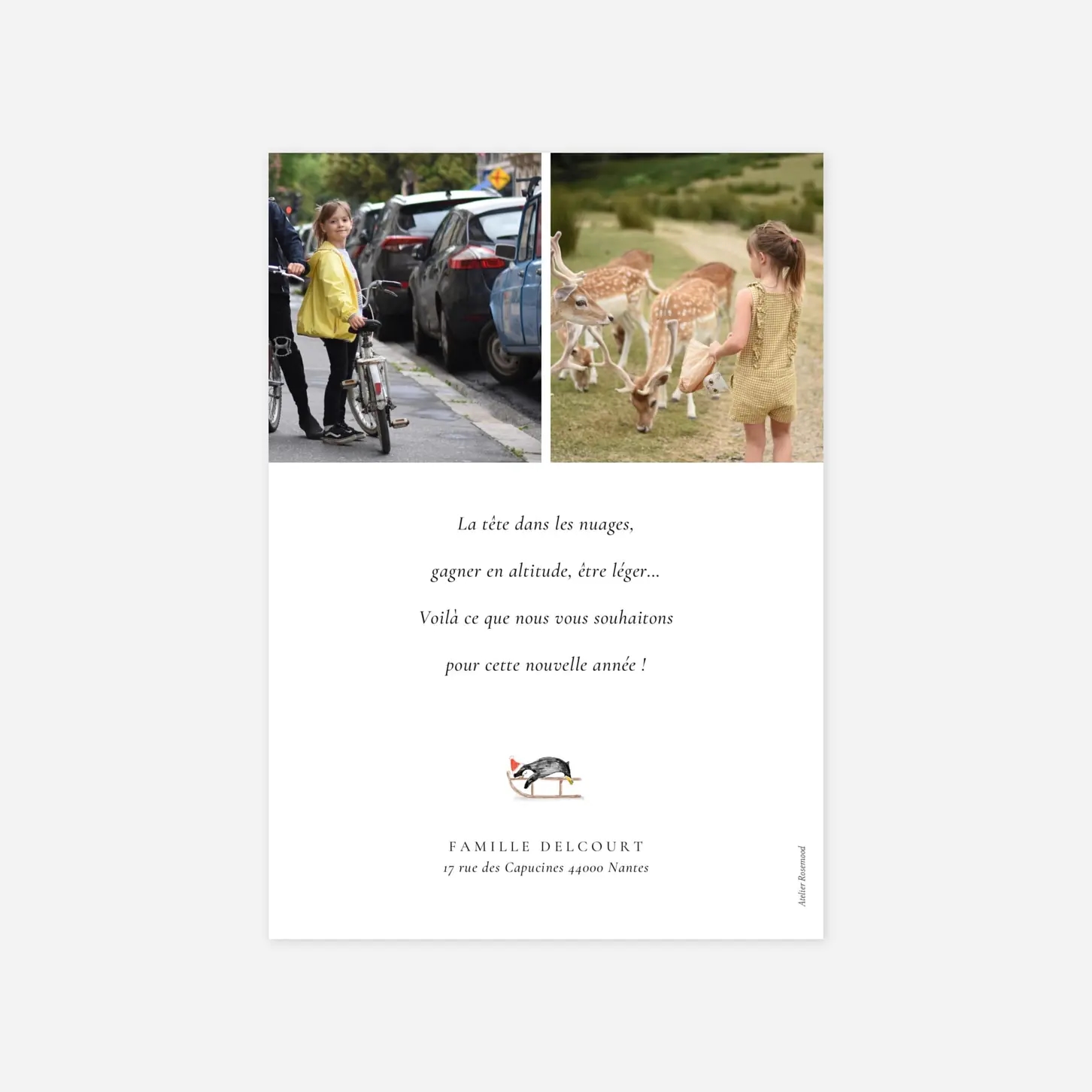 Carte de voeux Sur la banquise