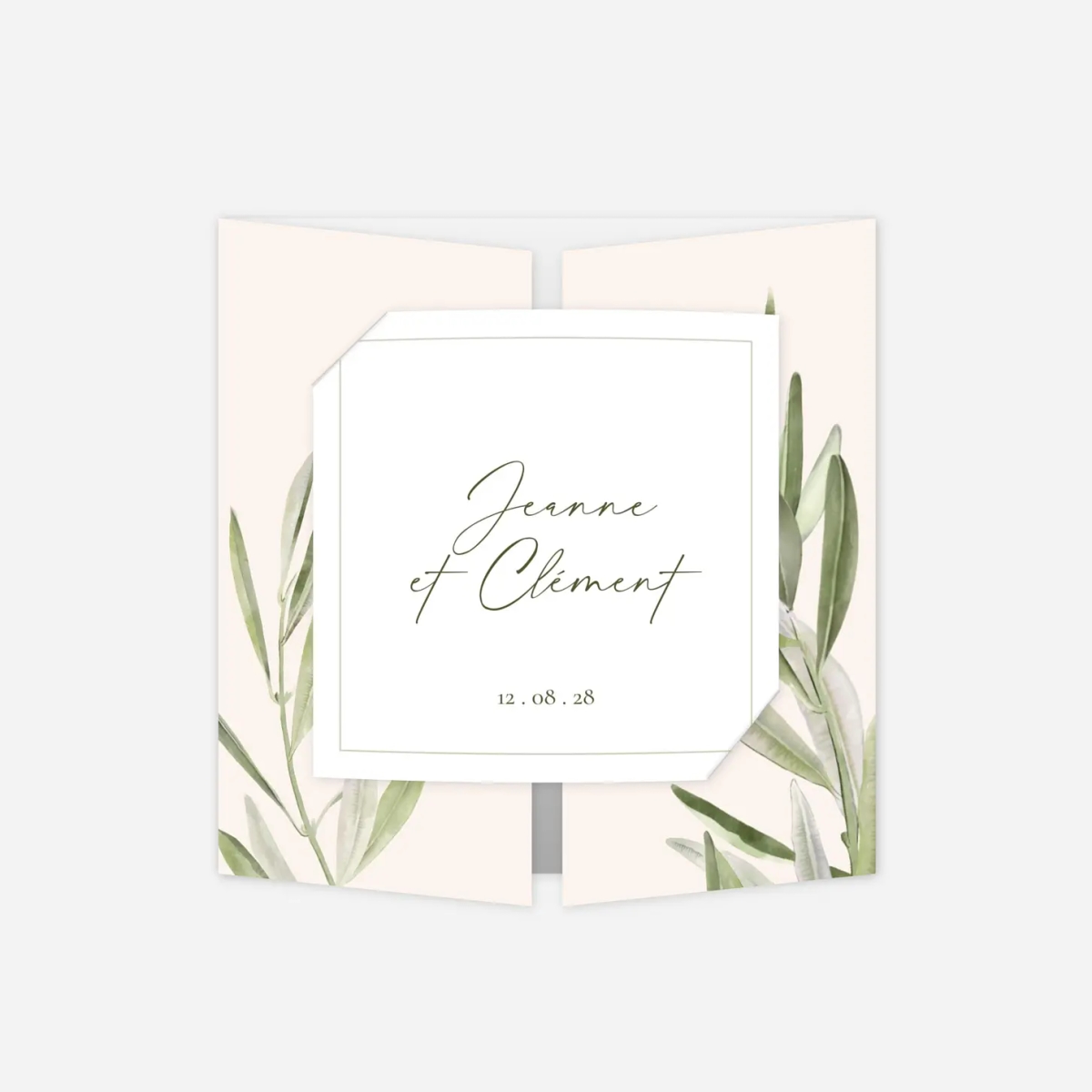 Faire-part mariage Sous les oliviers
