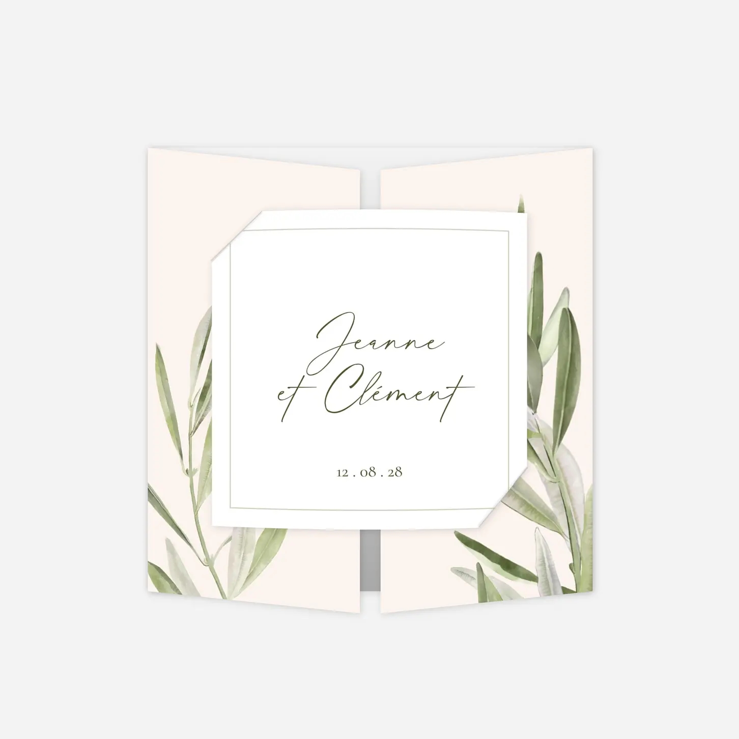 Faire-part mariage Sous les oliviers