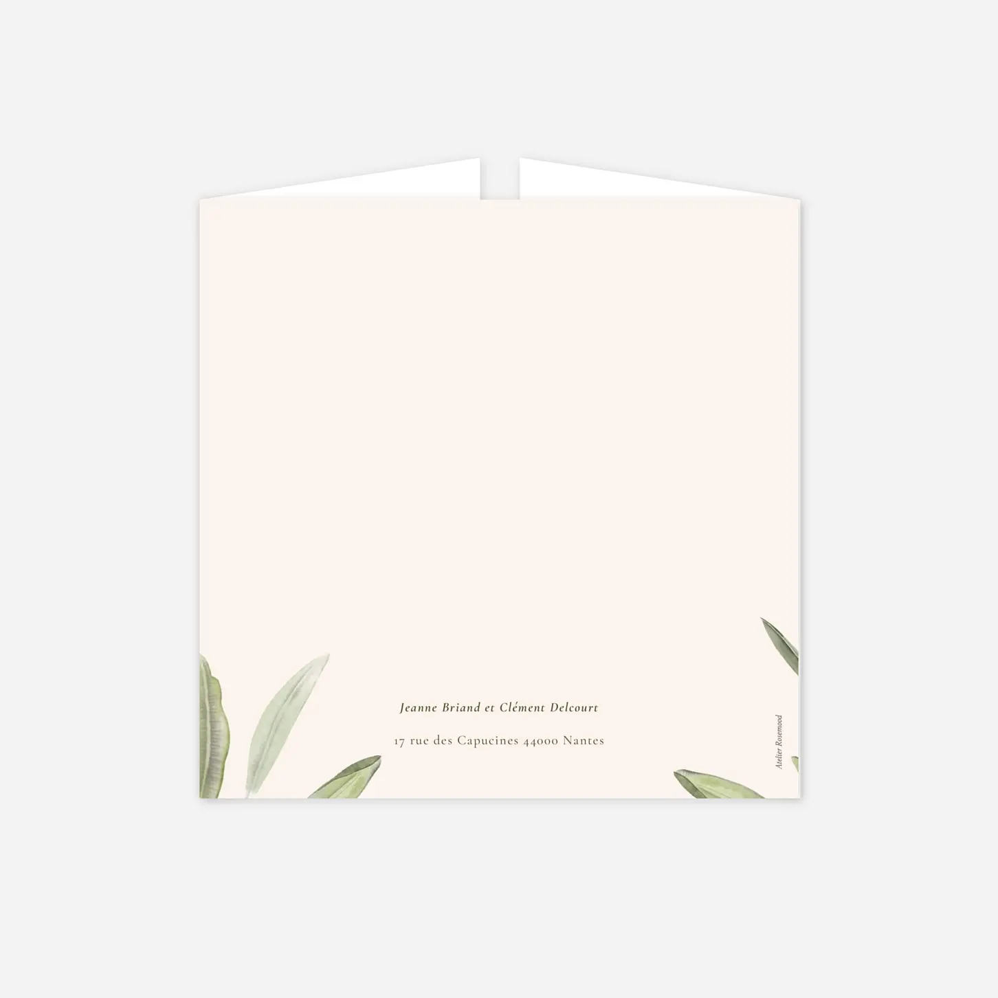 Faire-part mariage Sous les oliviers