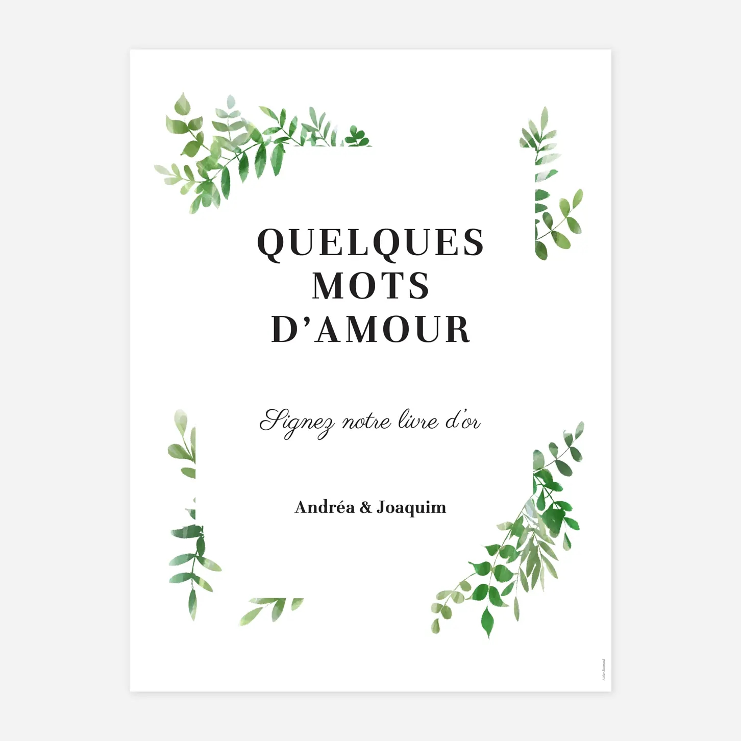 Panneau mariage Sous la pergola