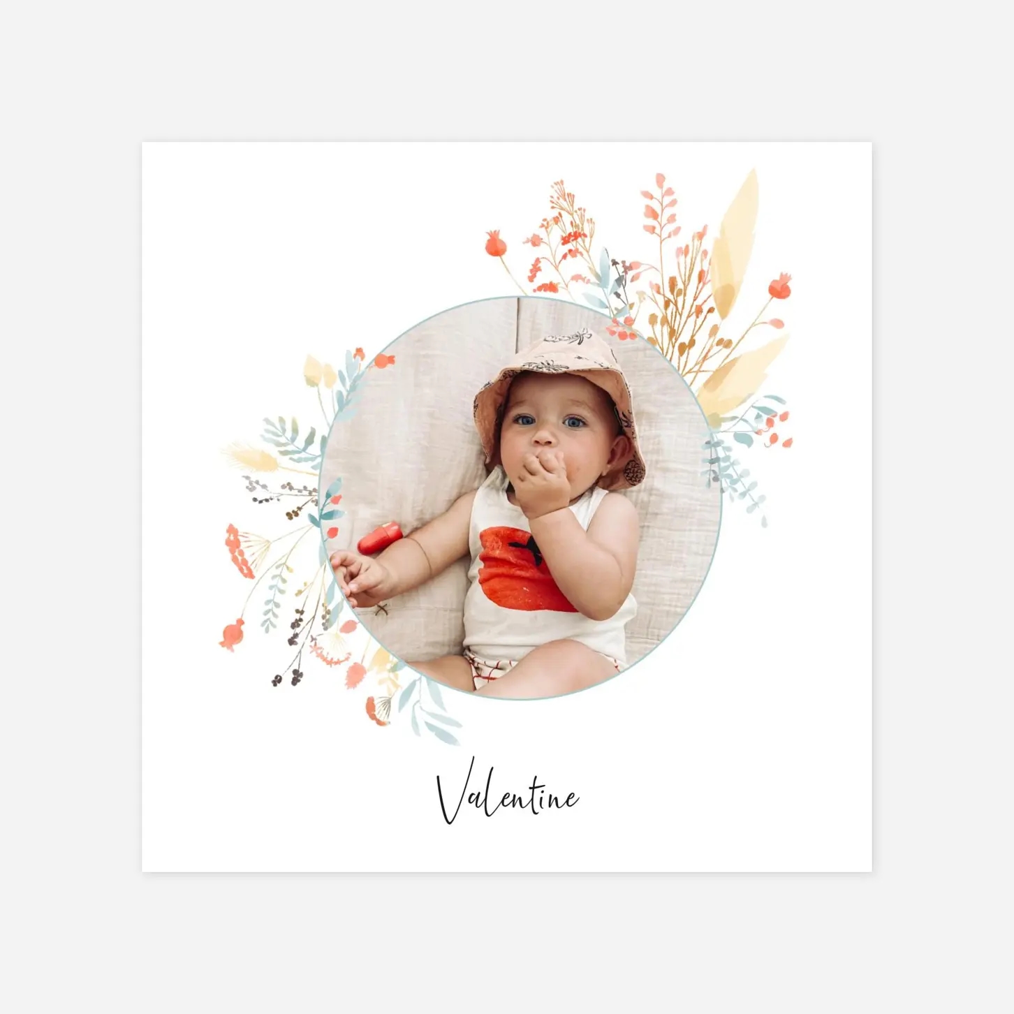 Faire-part naissance Solstice d'été