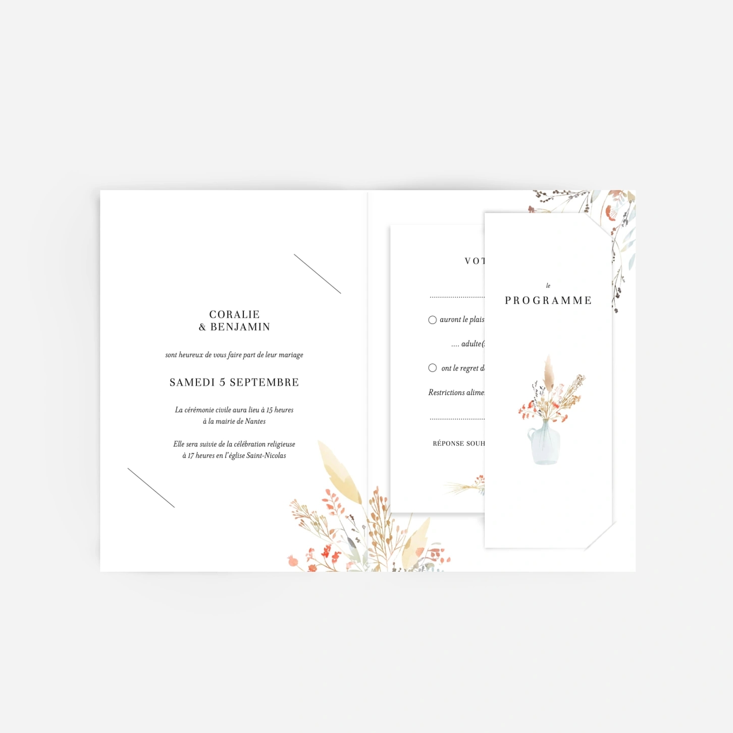 Faire-part mariage Solstice d'été