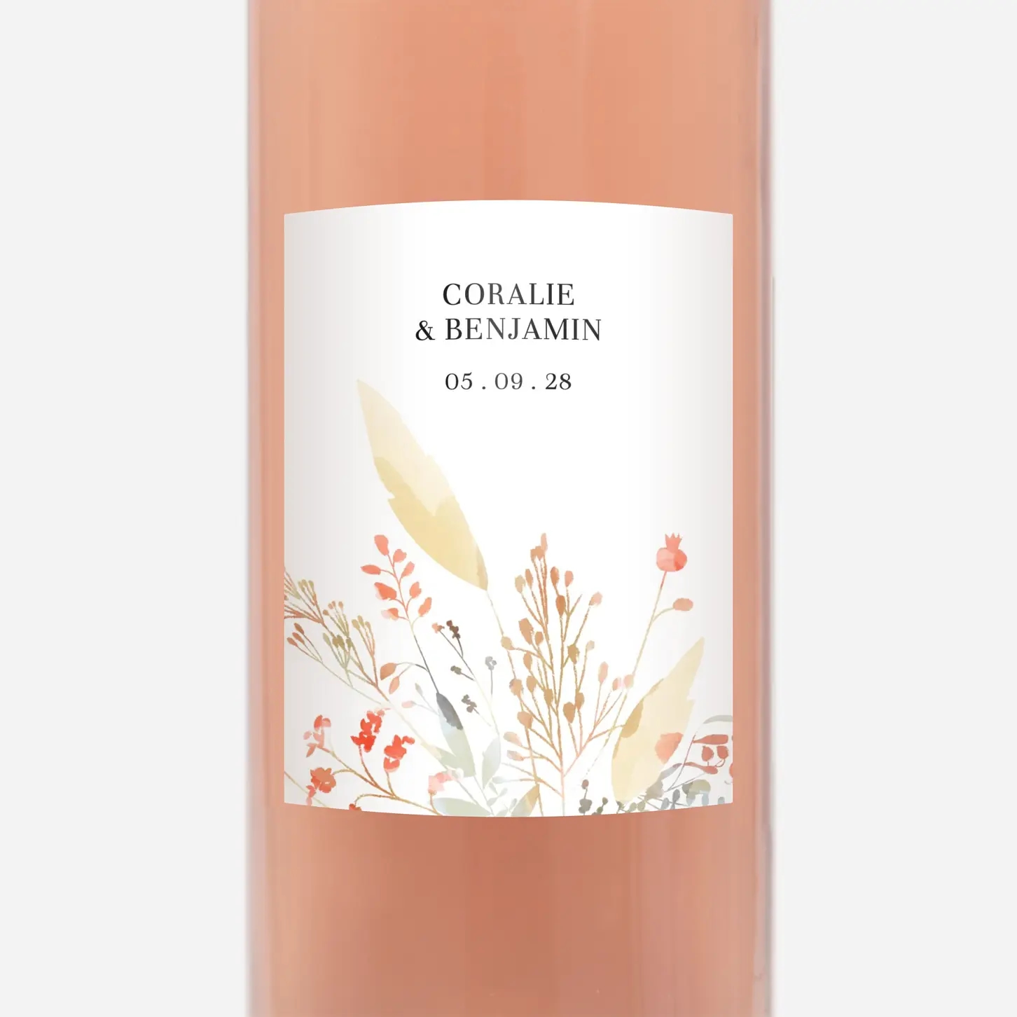 Étiquette bouteille Solstice d'été