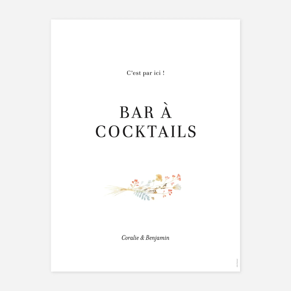 Panneau mariage Solstice d'été