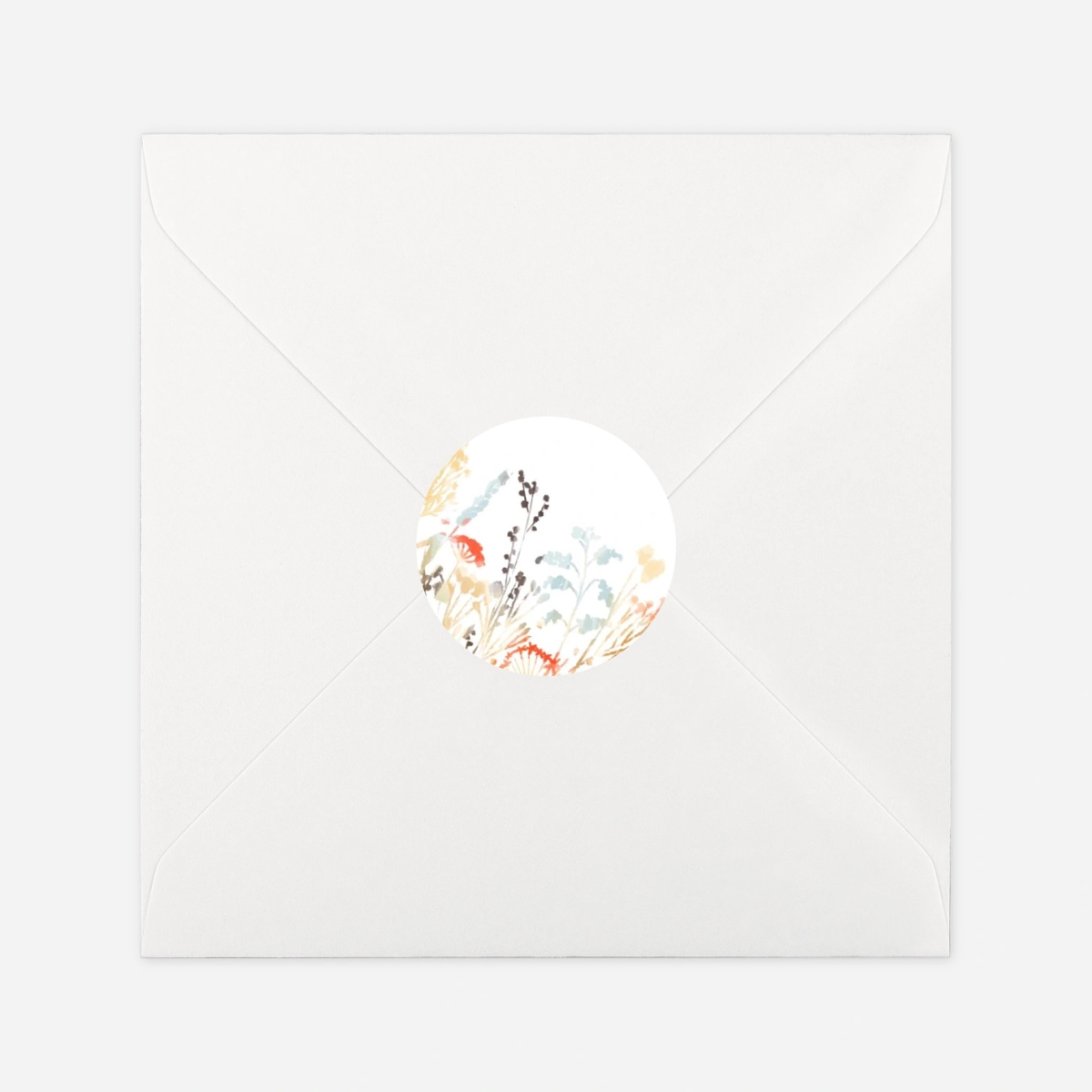 Stickers pour enveloppes baptême Solstice d'été