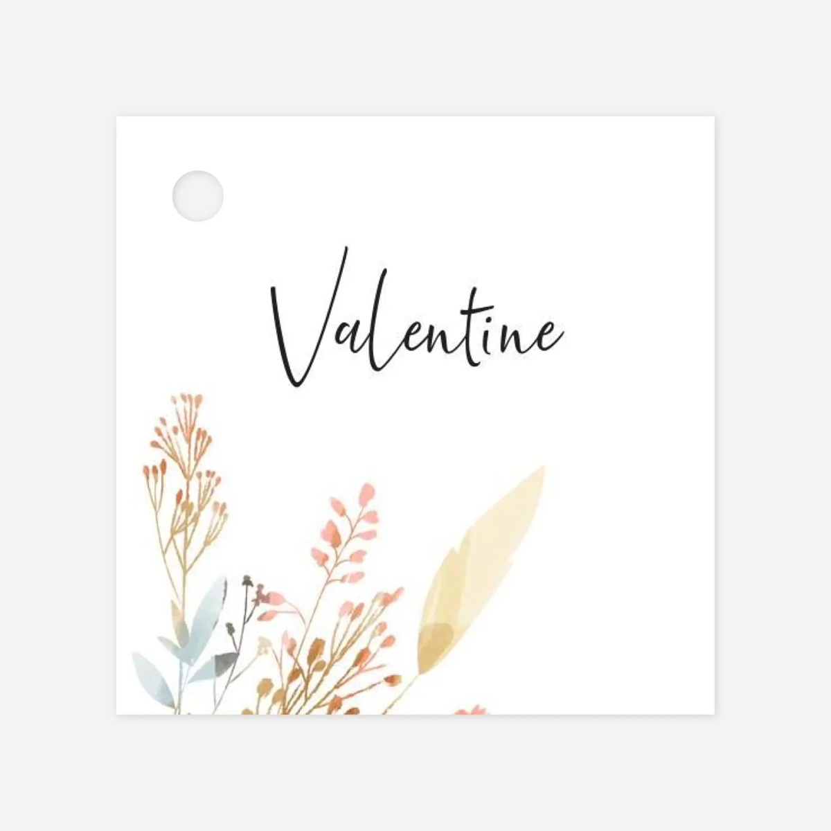 Etiquette perforée baptême Solstice d'été