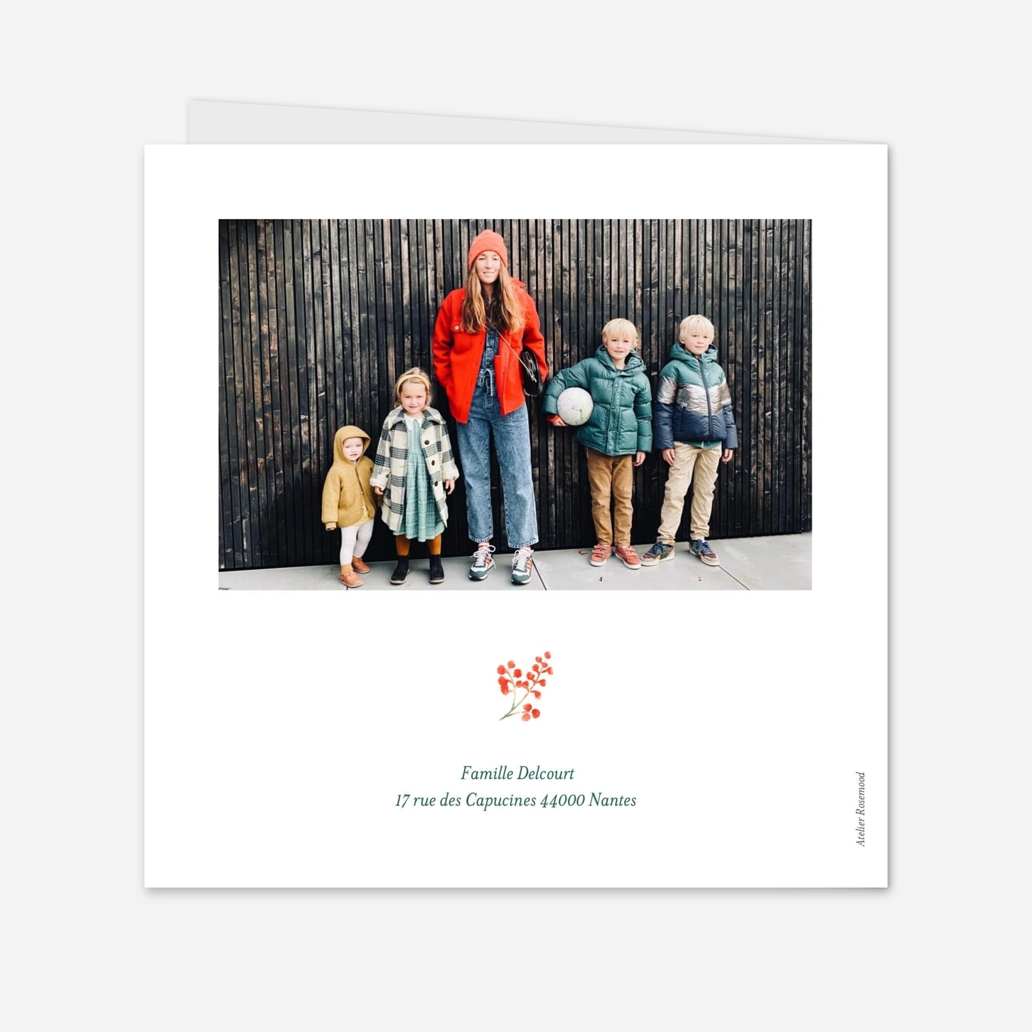 Carte de voeux Solstice d'hiver photo