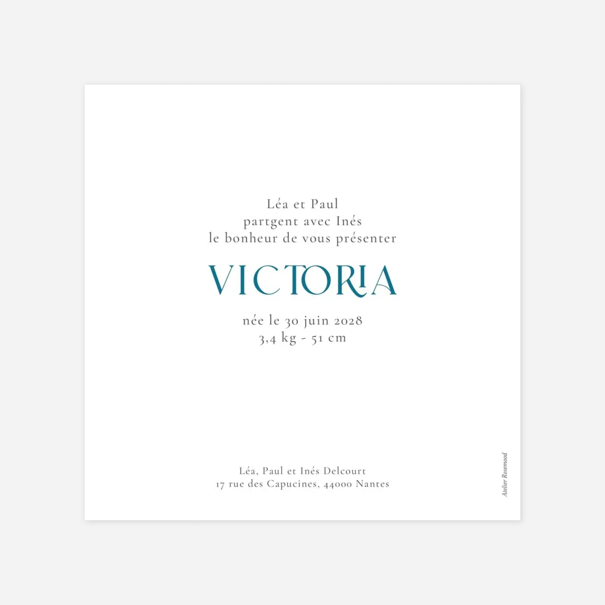 Faire-part naissance Storia