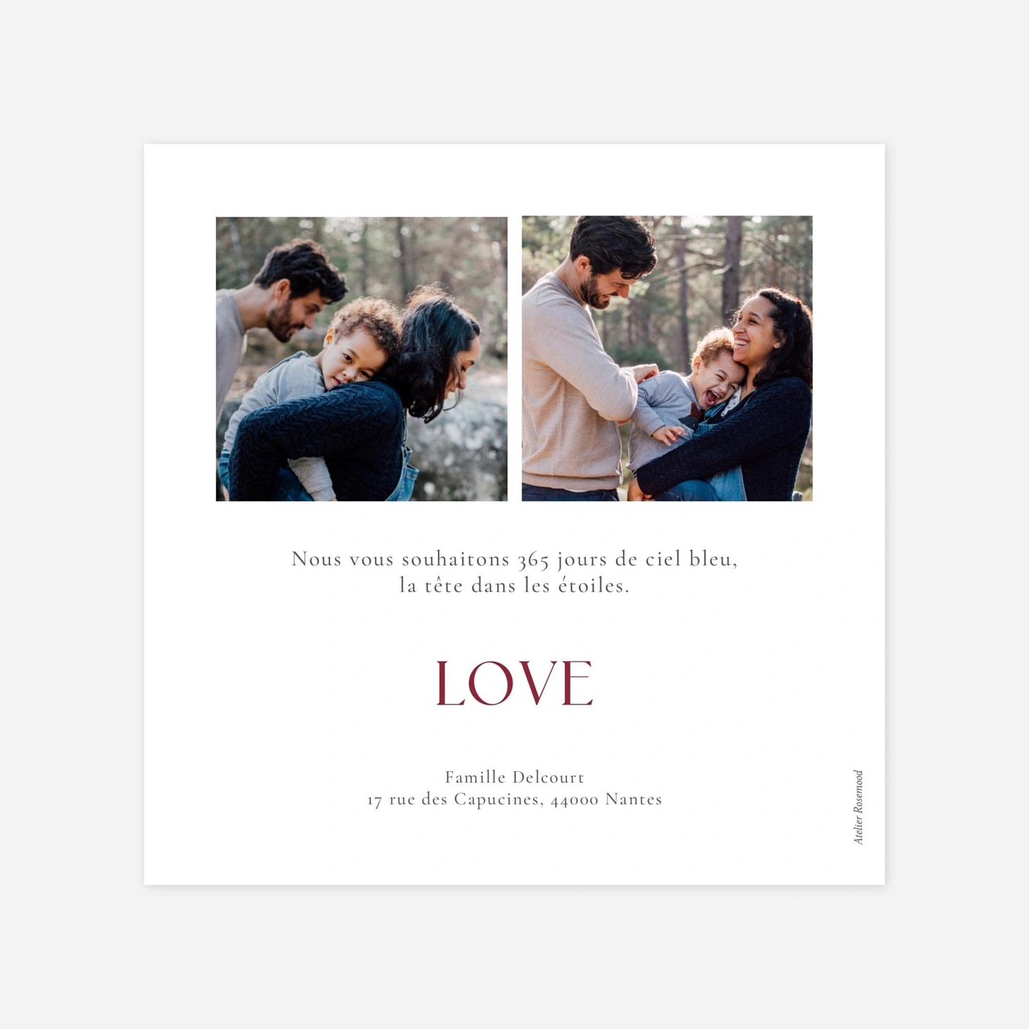 Carte de voeux Storia