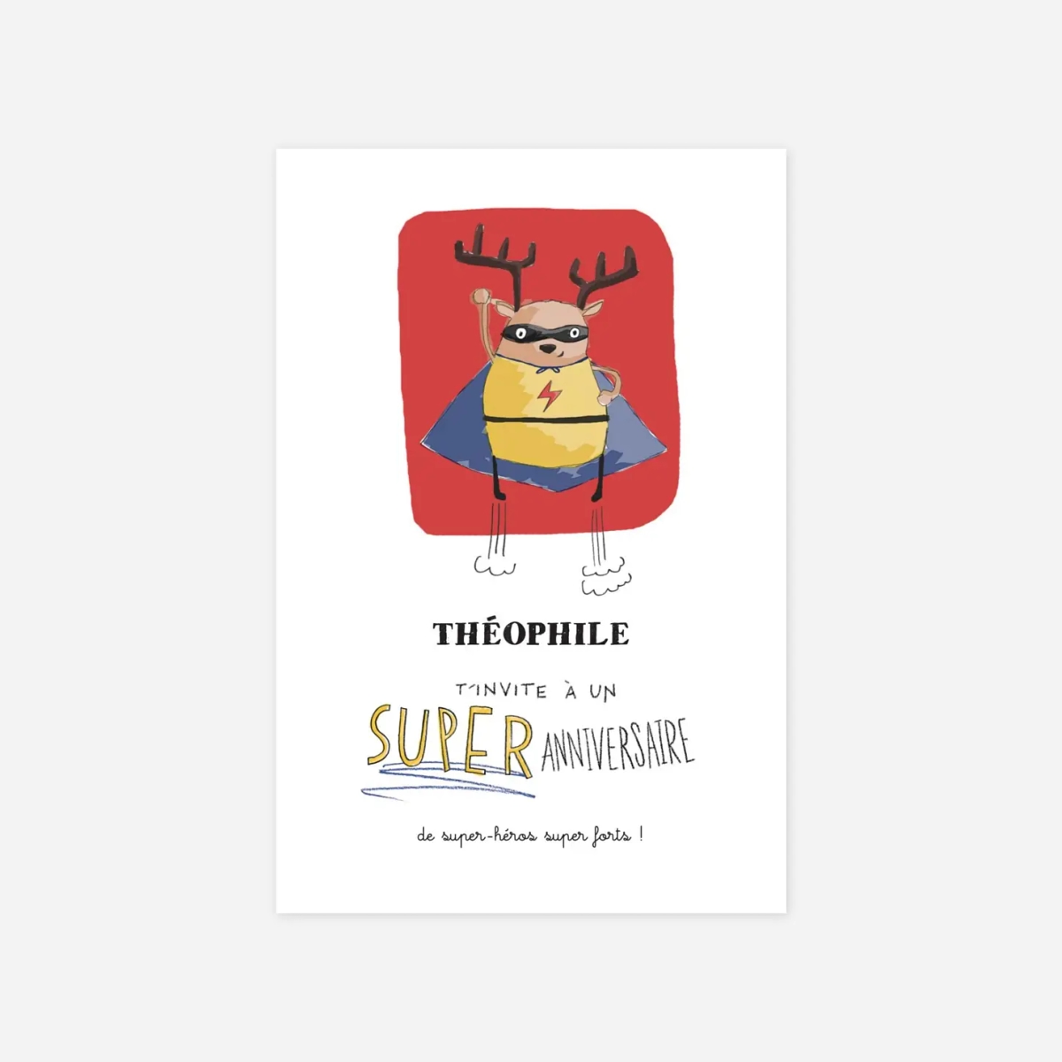 invitation anniversaire enfant Super anniversaire