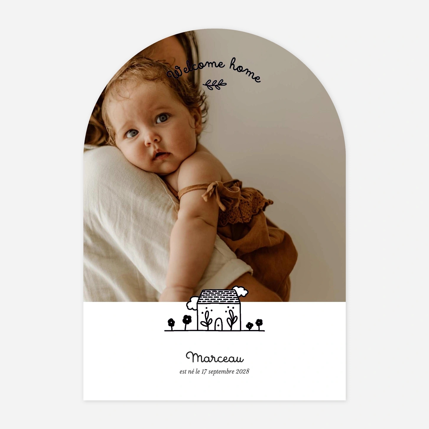 Faire-part naissance Sweet Home