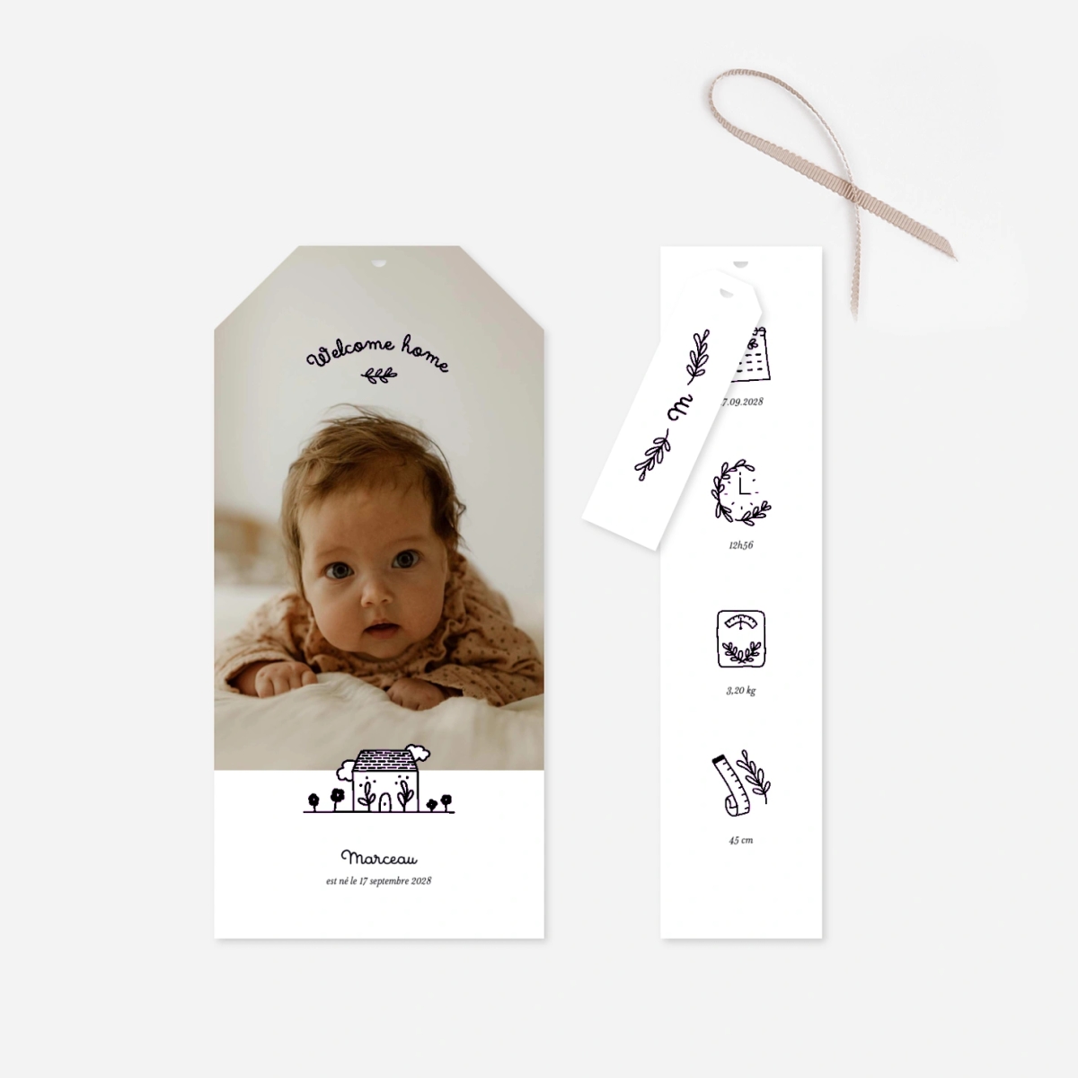 Faire-part naissance Sweet Home