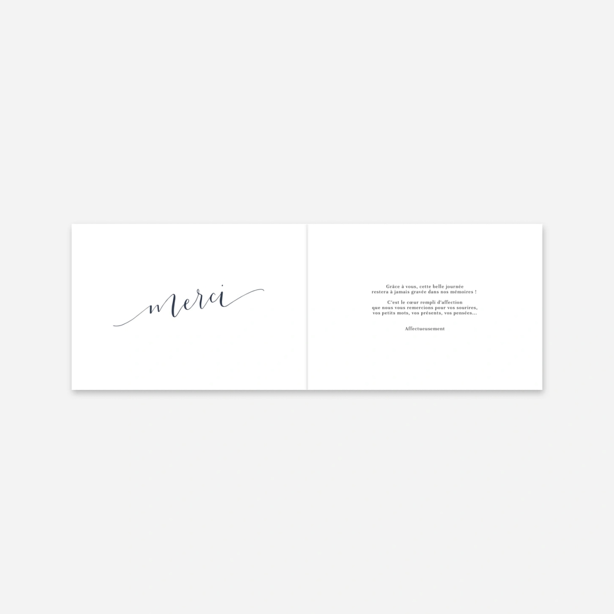 Carte de remerciements Swing