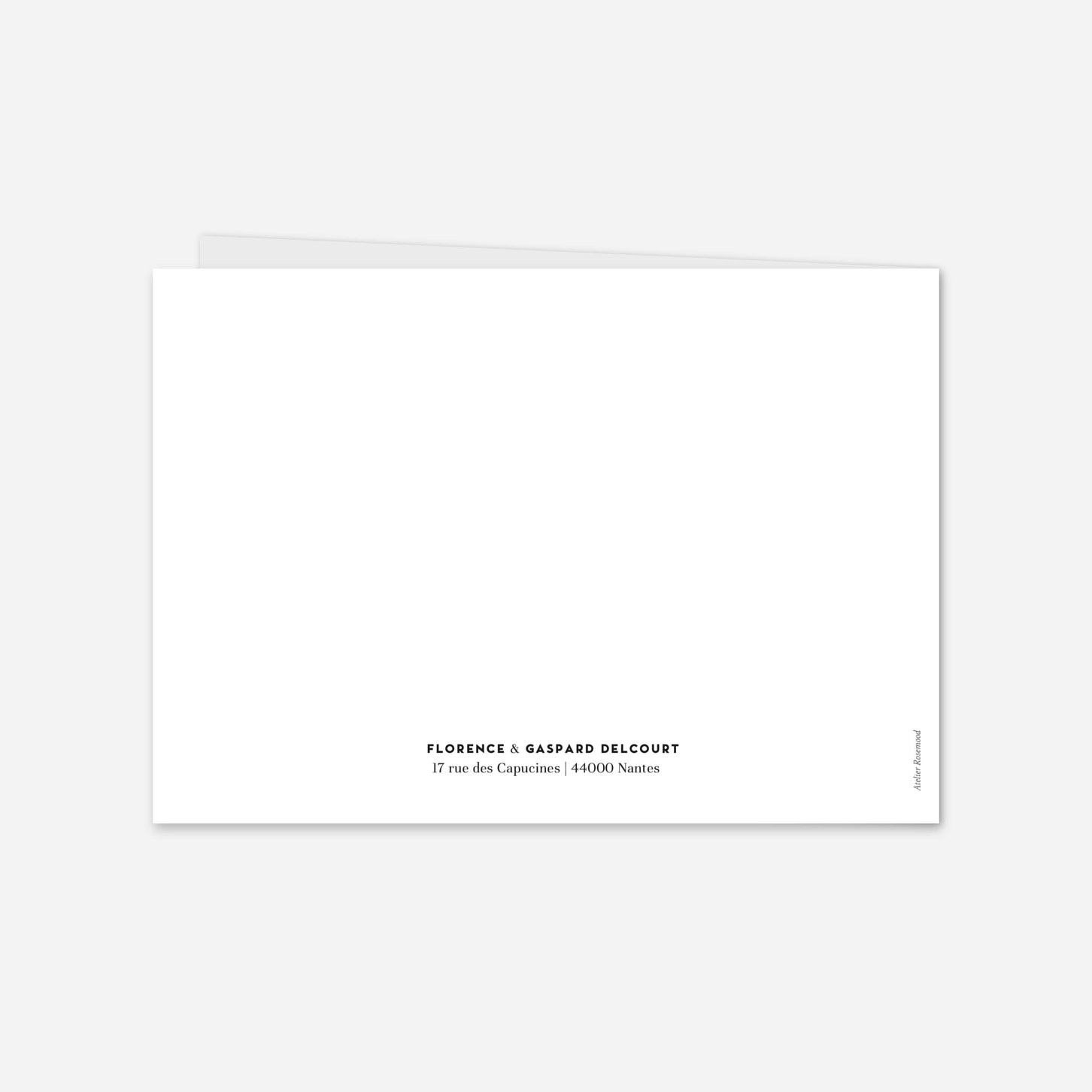 Carte de remerciements Swing