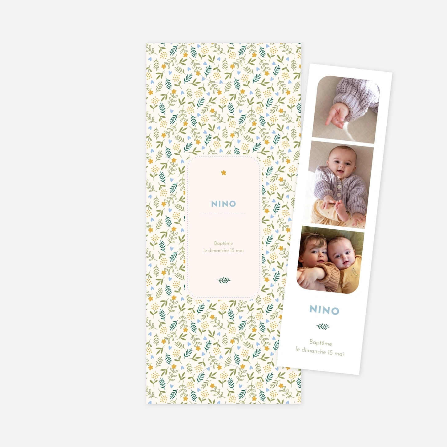 Faire-part baptême Sweet liberty