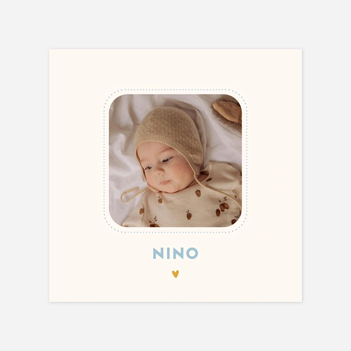 Carte remerciement naissance Sweet liberty